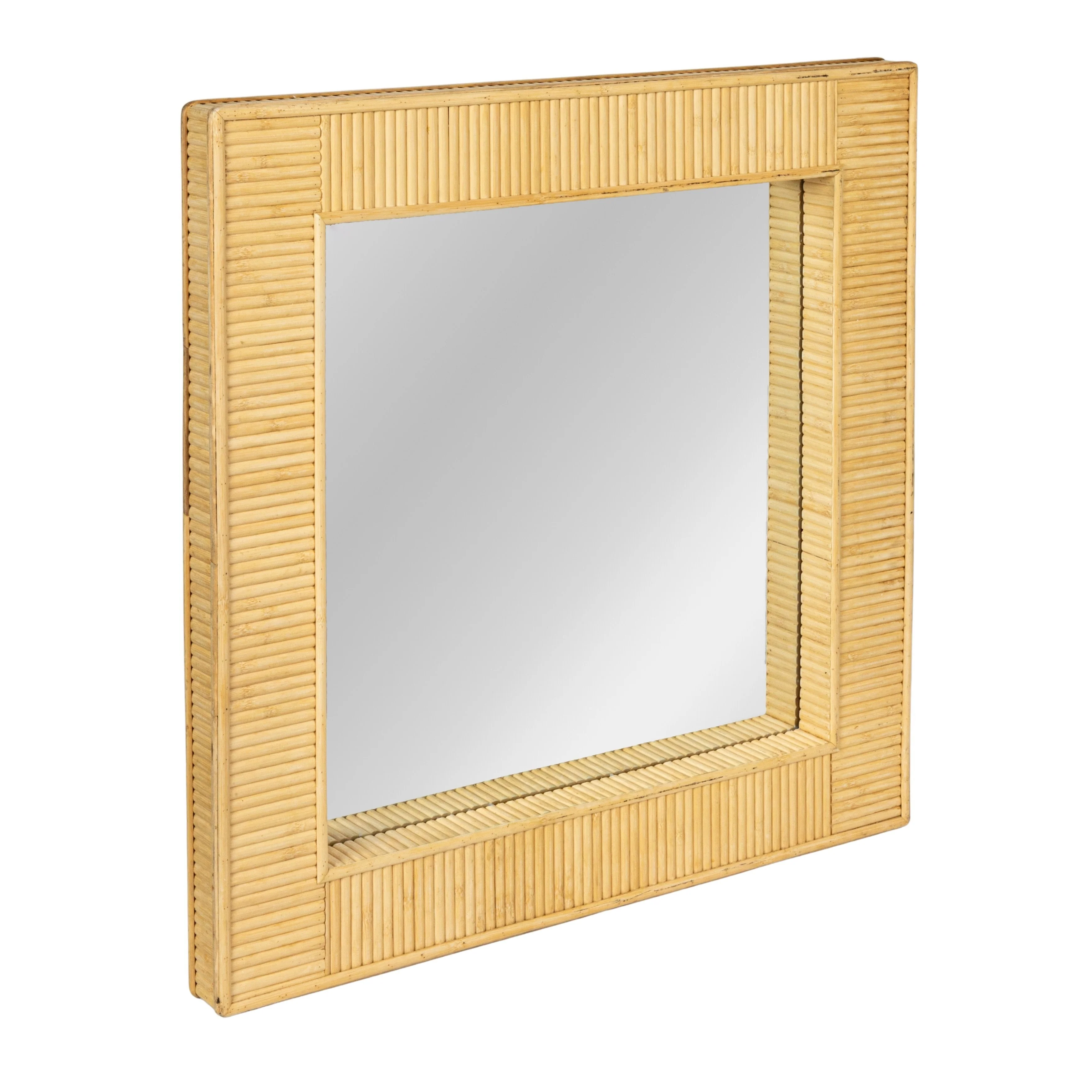 Bamboo Wall Mirror