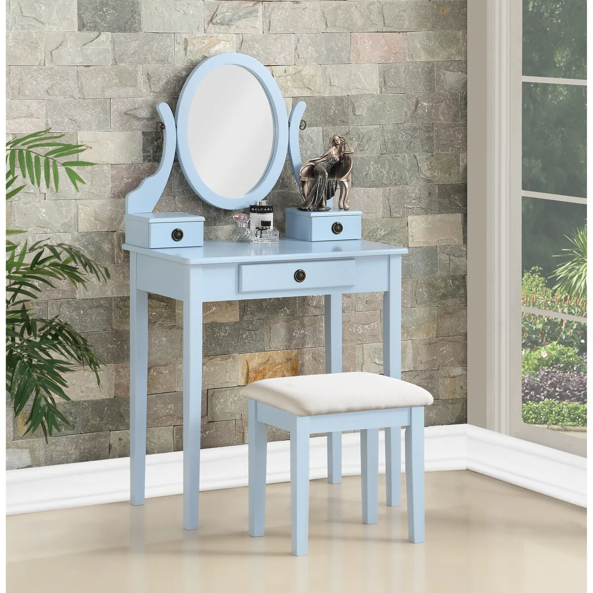 MM Moniys Wood Moniya Makeup Vanity Table