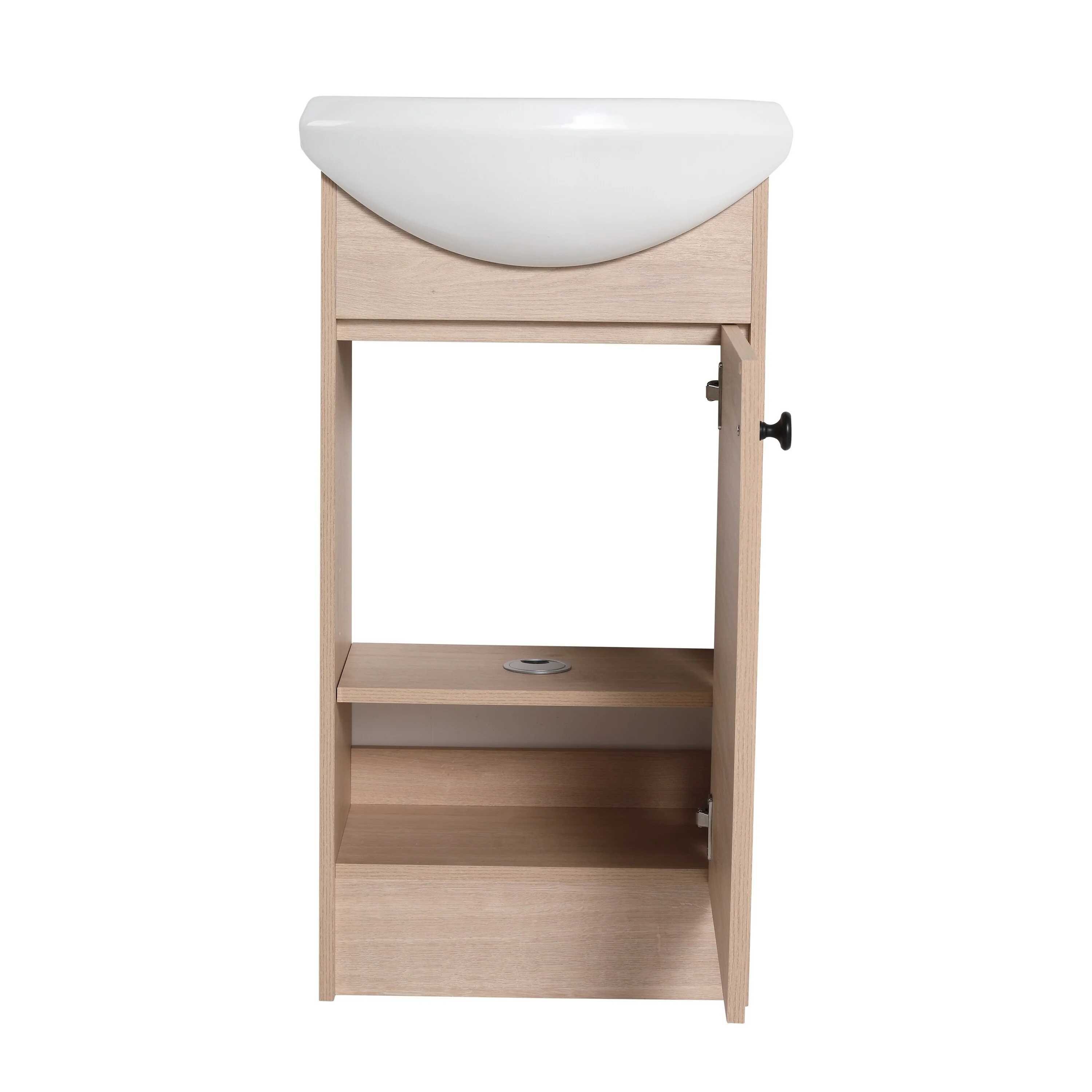 BNK 16/18/23 inch Freestanding/Floating Bathroom Vanity with Single Sink,Powder Room Vanity with Soft Close Door