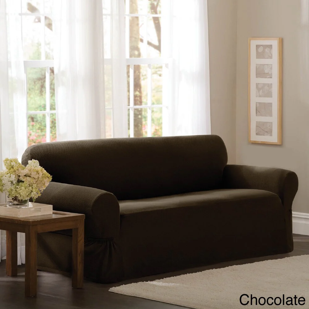 Maytex Stretch Pixel 1 Piece Loveseat Furniture / Slipcover - 34