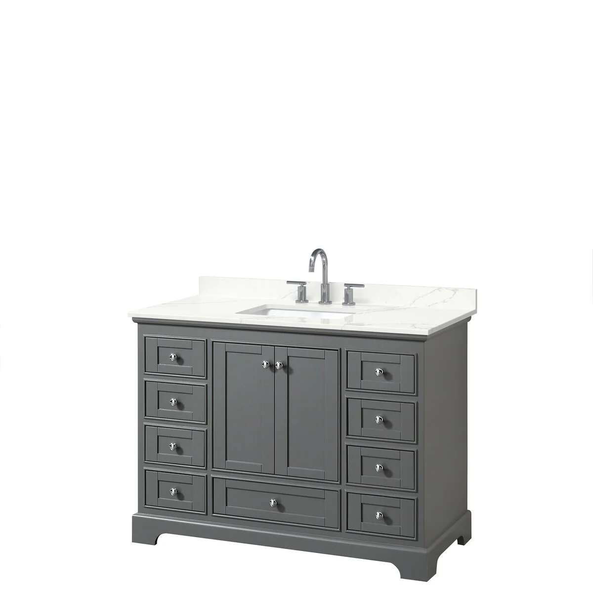 Deborah 48-inch Single Vanity, Quartz Top