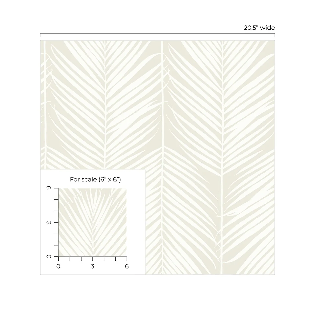 NextWall Palm Silhouette Peel and Stick Wallpaper