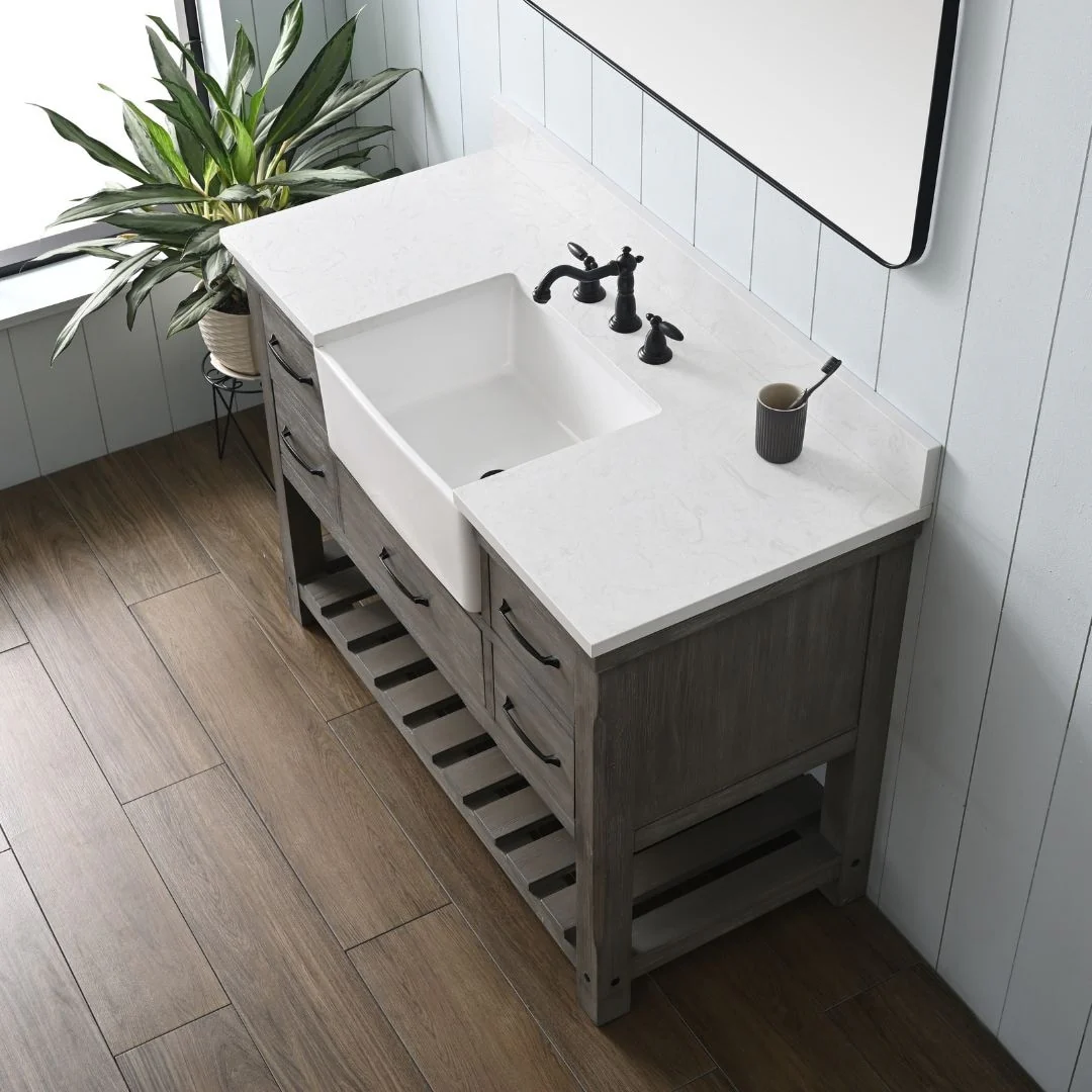 Sudio Design Bathroom Vanity Wesley Weathered Collection.