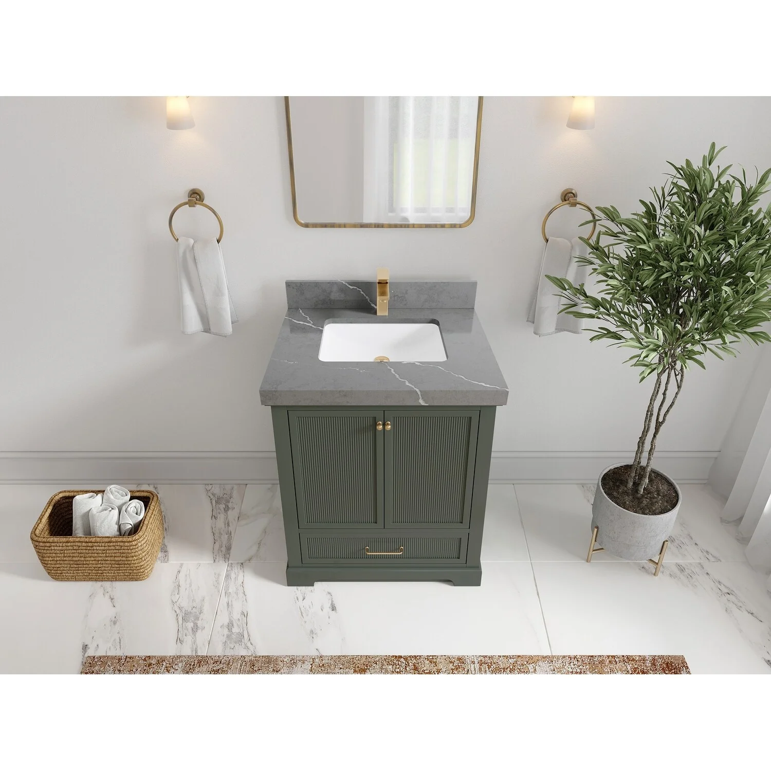 Willow Collections 30 in. W x 22 in. D Alys Single Sink Bathroom Vanity with Countertop