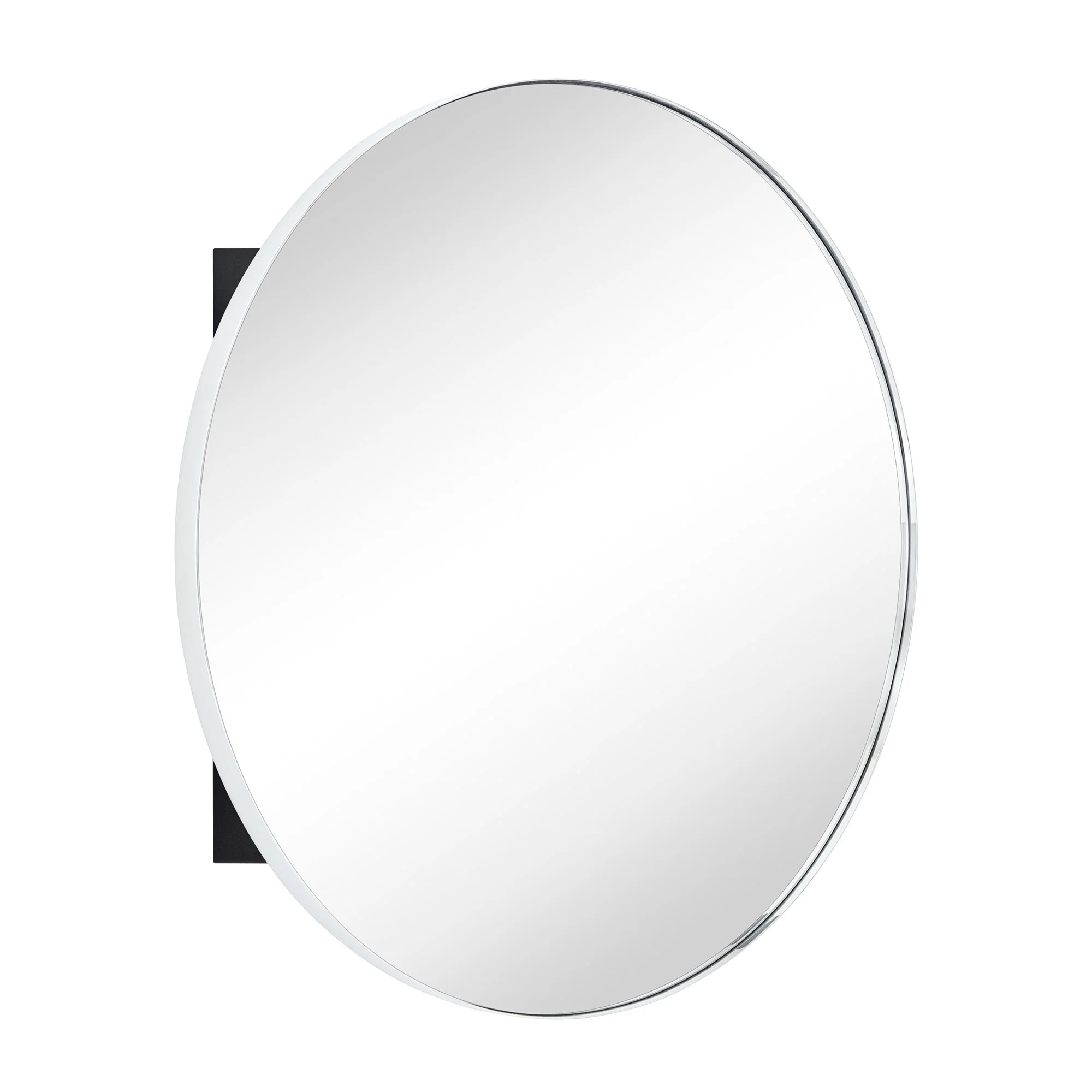 TEHOME Myriel Surface Mount Framed Round Medicine Cabinet with Mirror