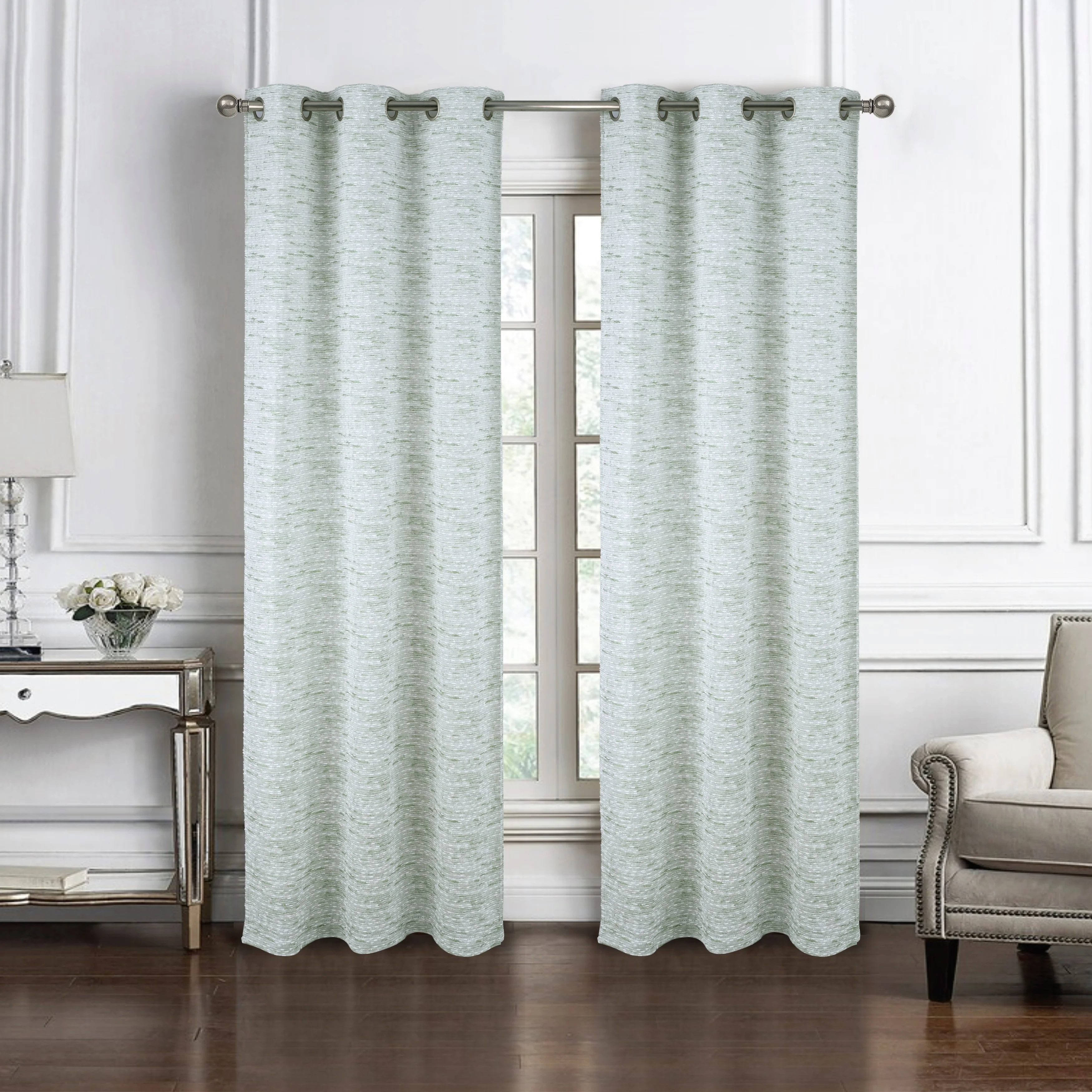 Roman Woven Textured Jacquard Window Curtain 90
