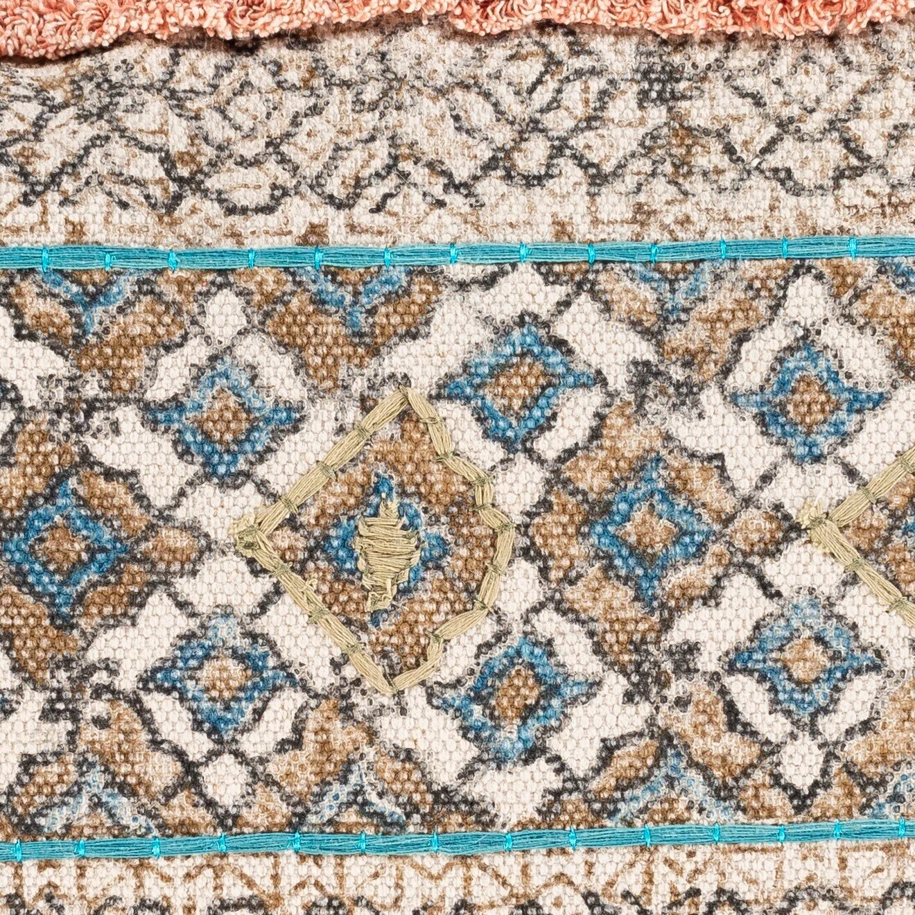 Livania Distressed Bohemian Lumbar Throw Pillow