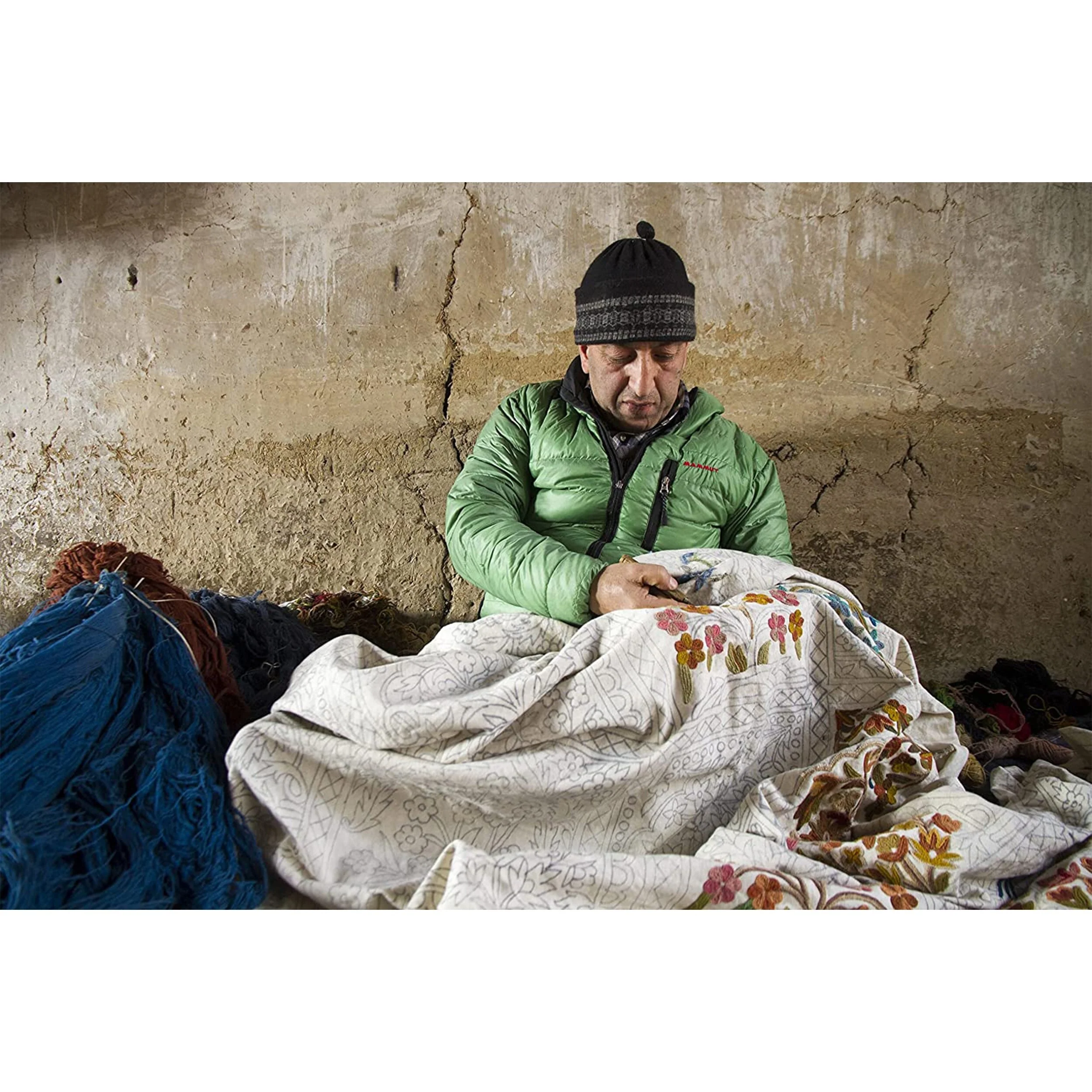 Dundee Designs Martini Lady White Tapestry , Handmade in India