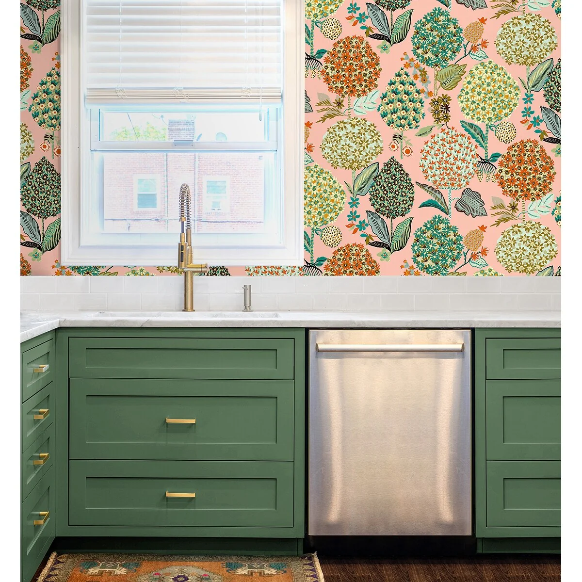 NextWall Blooming Bulbs Peel and Stick Wallpaper