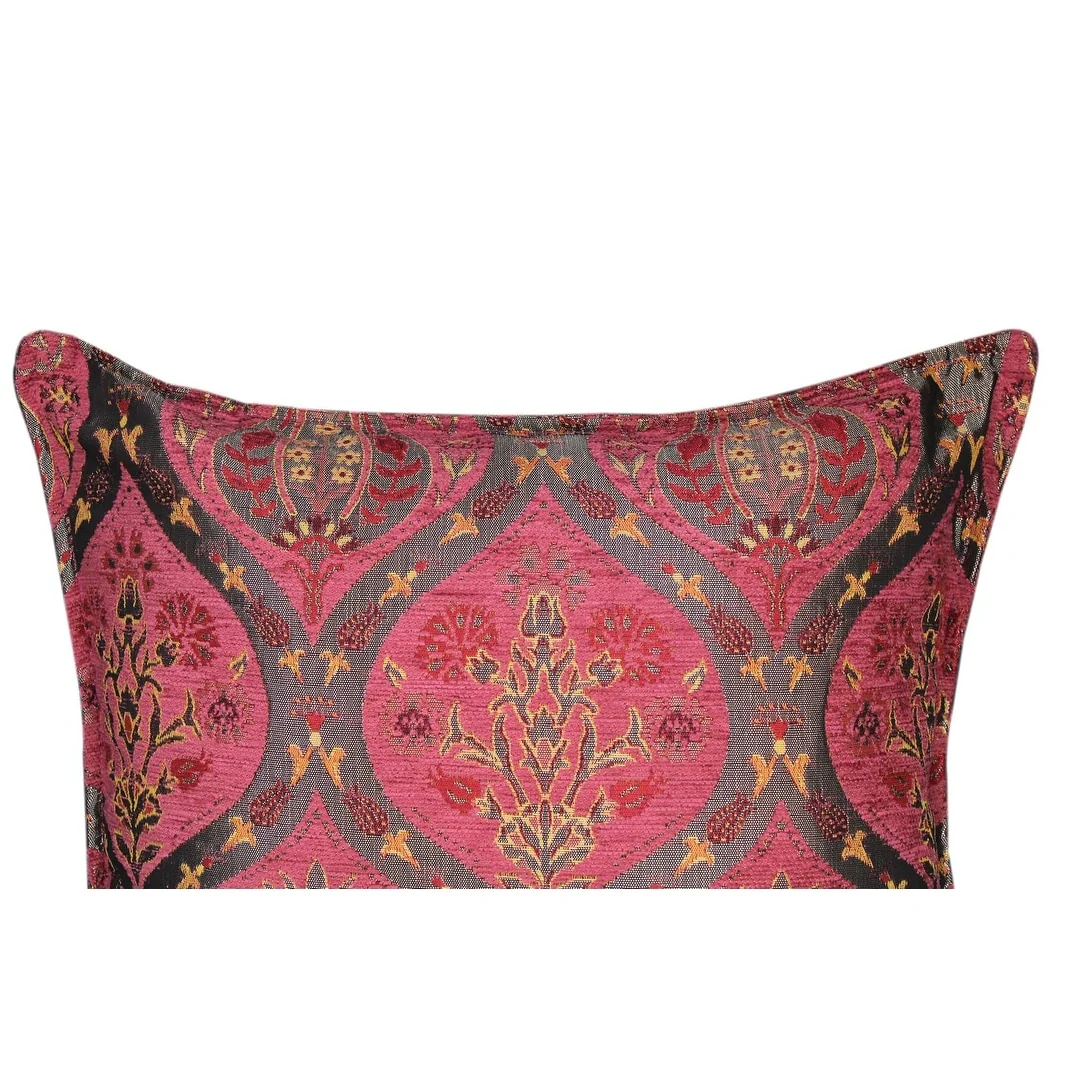 Boho Chic Peony Turkish Throw Pillow