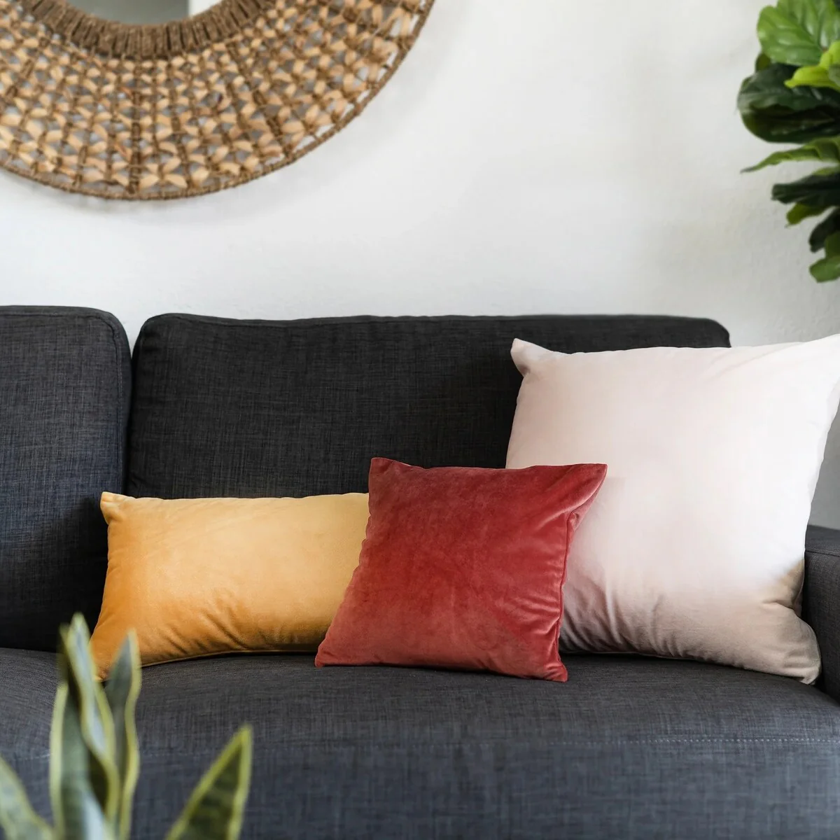 KAF Home Rectangular Velvet Pillow Cover, Set of 2