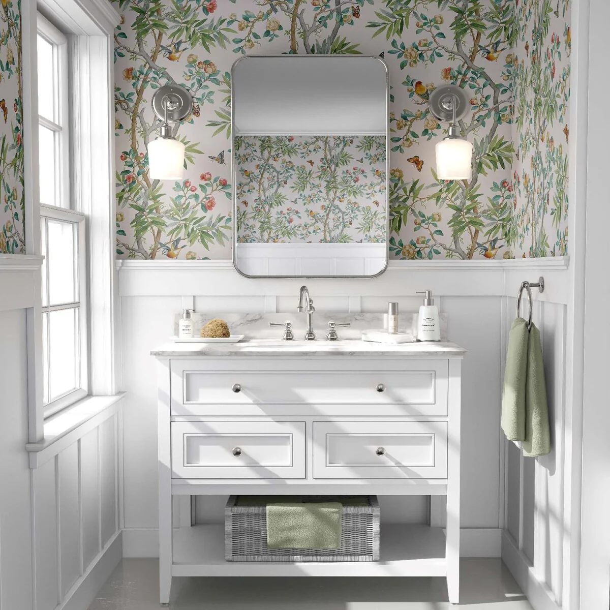 Surface Style Kimono Vine Multi Peel & Stick Wallpaper - 20.5 in. W x 18 ft. L