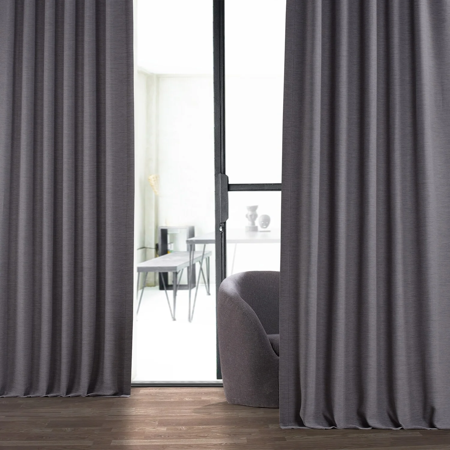 Exclusive Fabrics Textured Bellino Room Darkening Curtains (1 Panel)