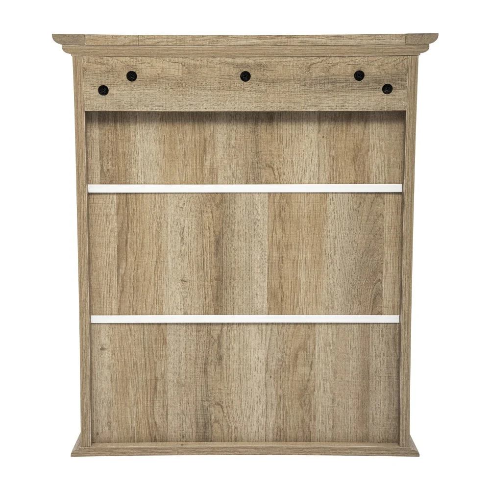 Farmhouse Wall Mount Medicine Cabinet with Adjustable Shelf and Dual Doors