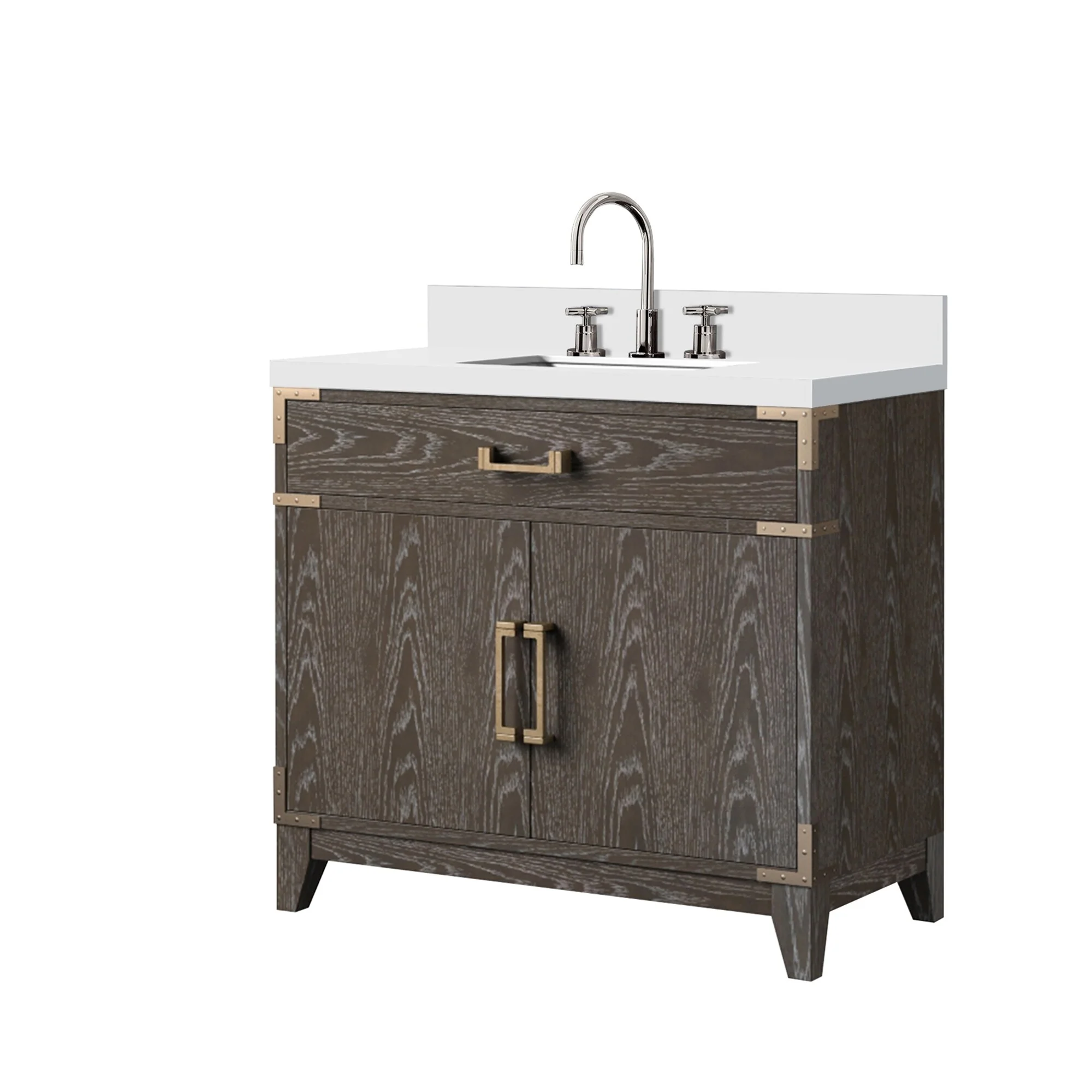 Laurel Bath Vanity Quartz Top, Sink and Faucet