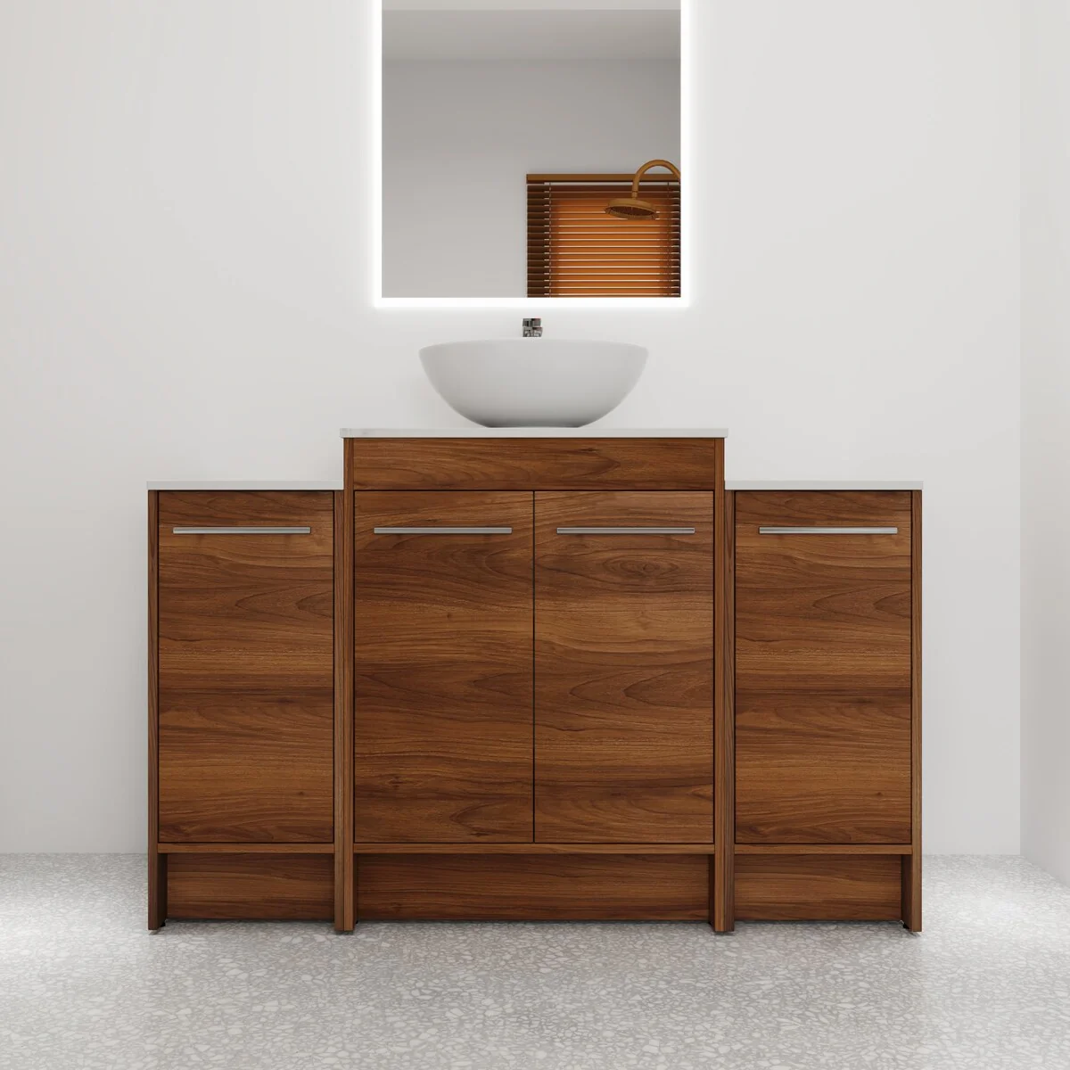 Bathroom Vanity With Sink In 24/36/48/60 Inch, Freestanding Bathroom Vanity With Soft Close Door