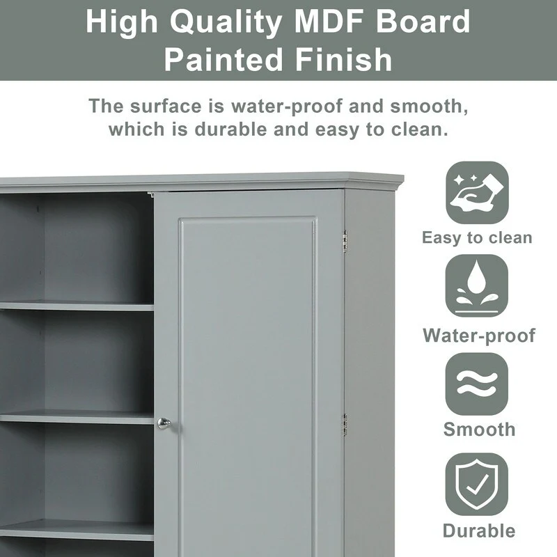 Wide Storage Cabinet with 2 Doors & 2 Drawers