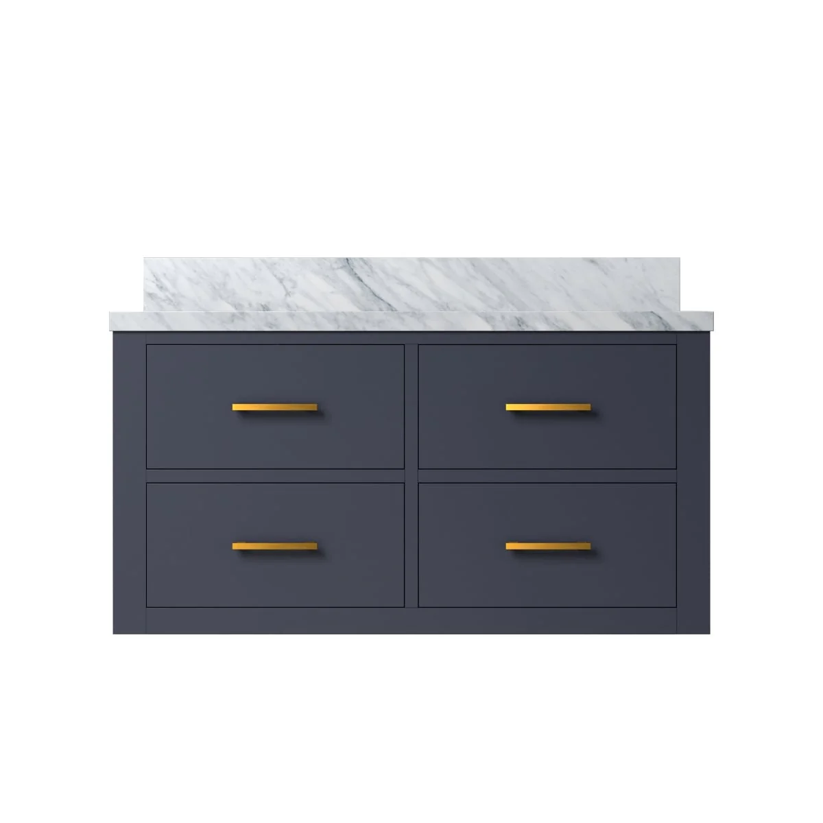 Castor Bath Vanity with Carrara Marble Top and Sink