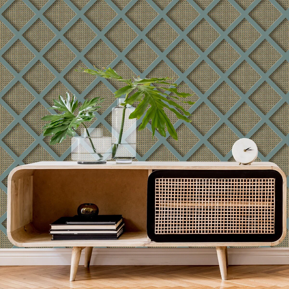 Superfresco Easy Ocean Panel Rattan Wallpaper