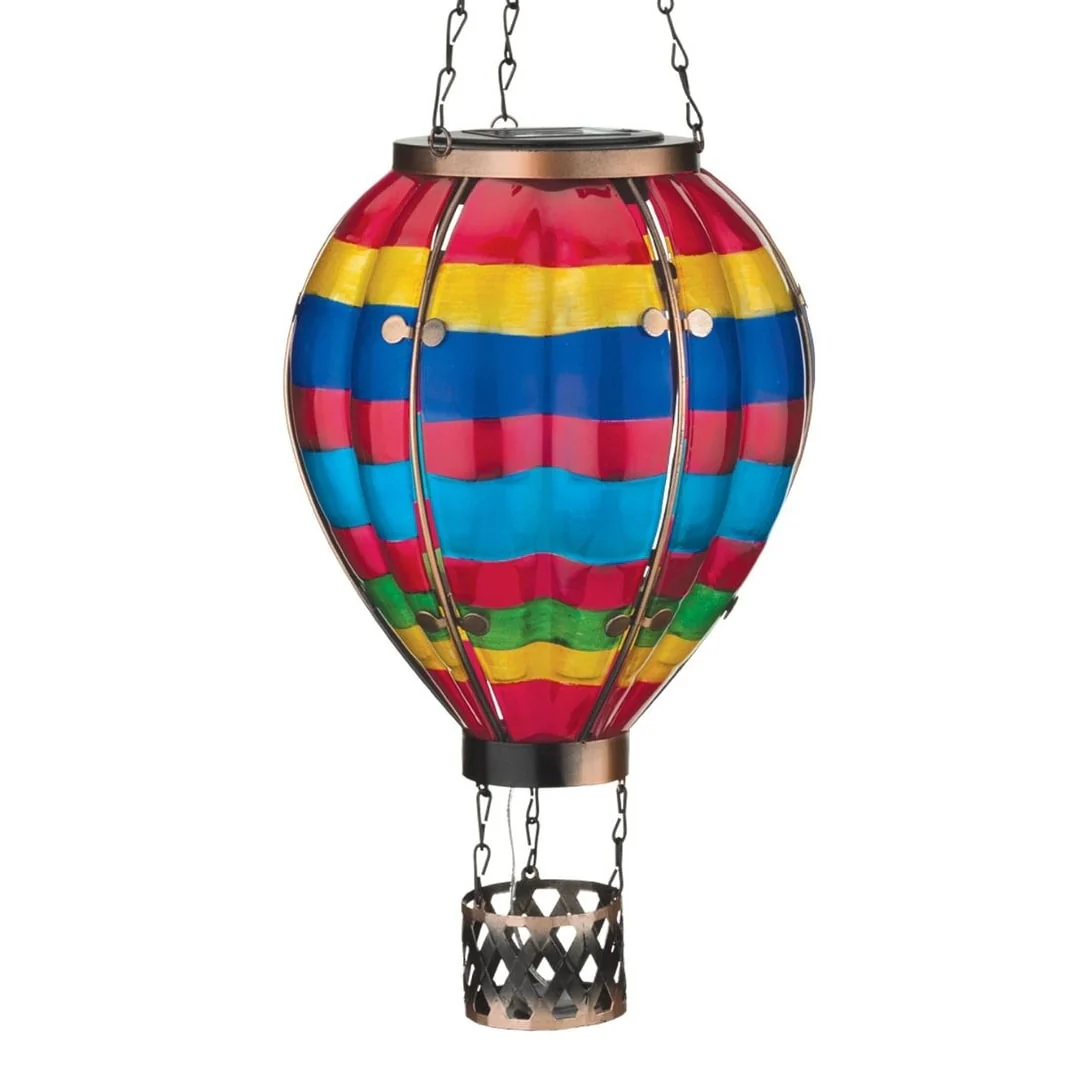 Hot Air Balloon Solar Lantern LG - Multi Stripe
