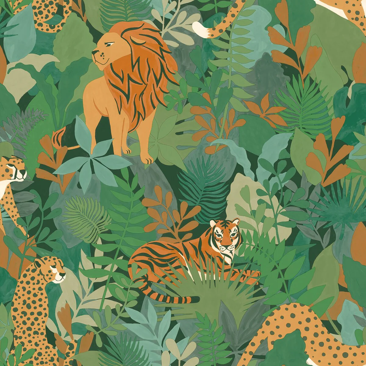 Animal Kingdom Non-Pasted Wallpaper- 396 in x 20.8 in