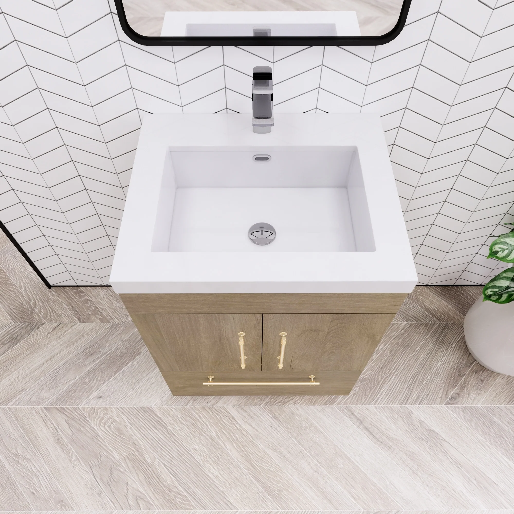 Eliza 24'' Freestanding Vanity with Single Sink