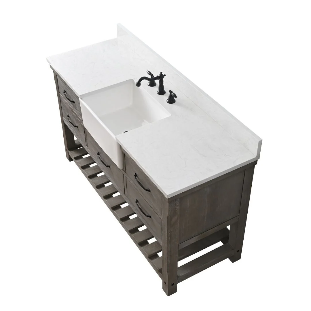 Sudio Design Bathroom Vanity Wesley Weathered Collection.