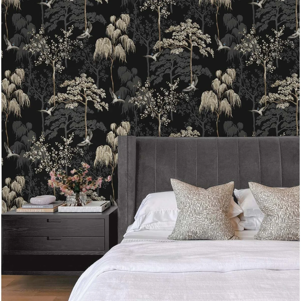 Arthouse Bird Garden Peel and Stick Wallpaper