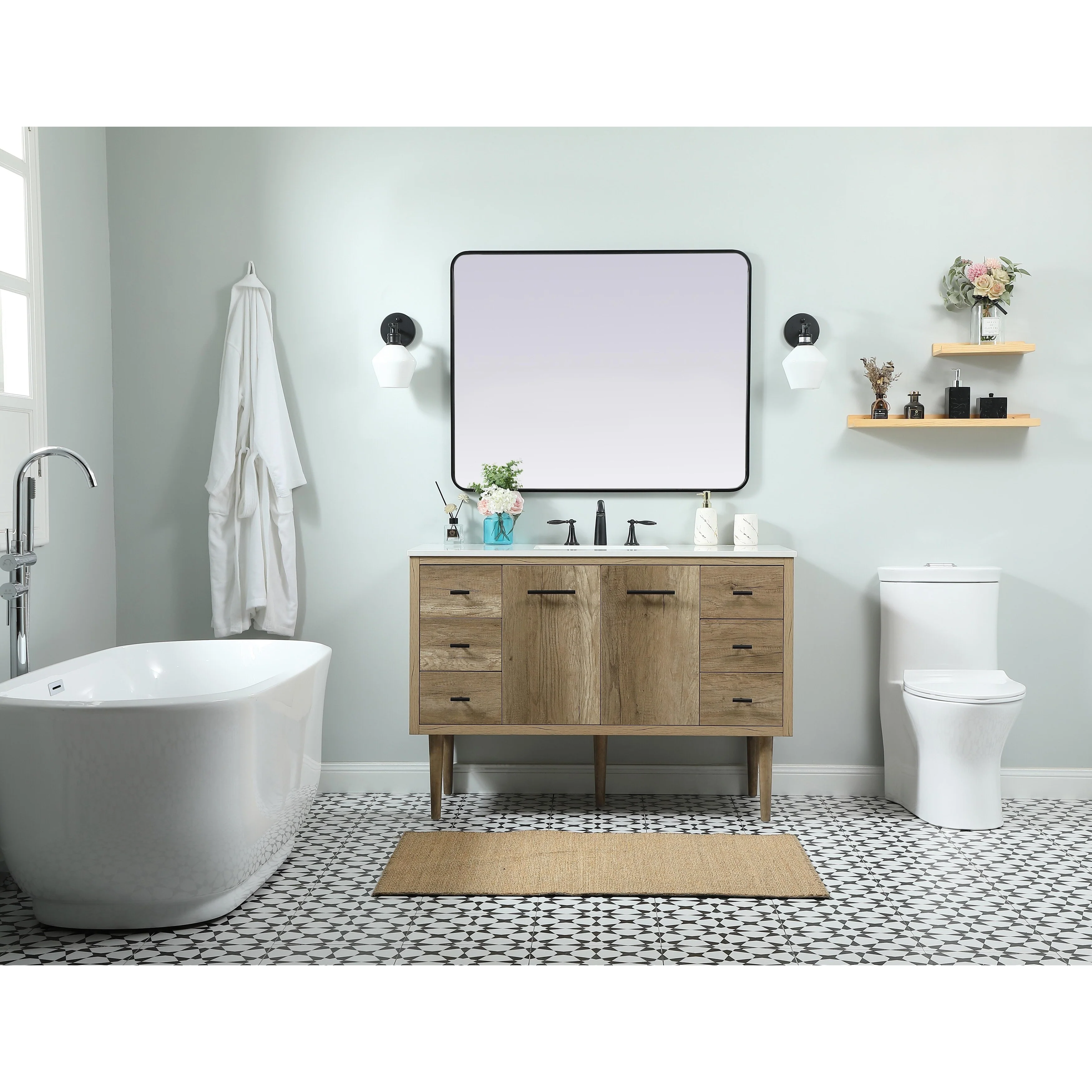 Fern 36 - 48 Inch Single Bathroom Vanity