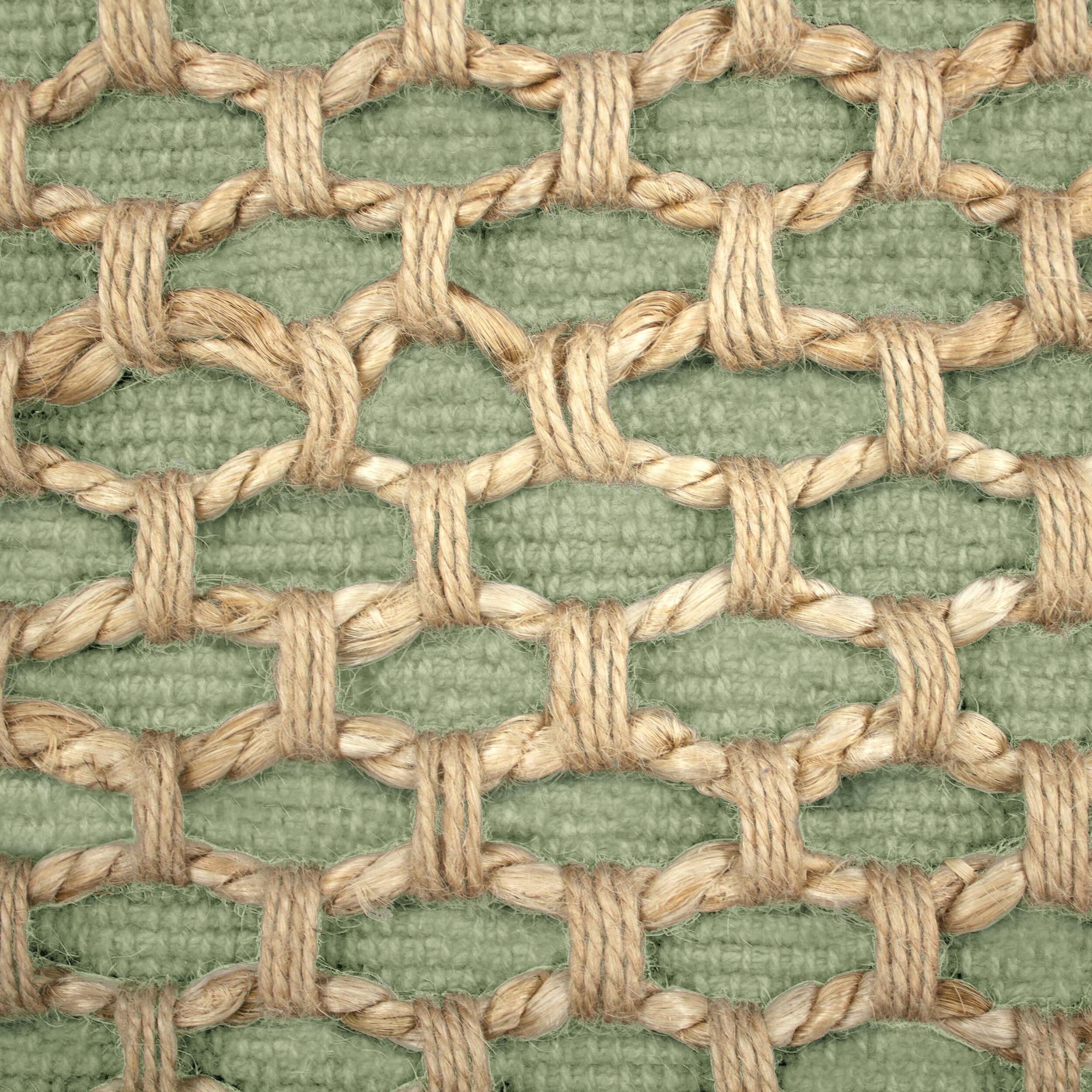 Boho Living Jada Braided Cotton/Jute Throw Pillow Covers