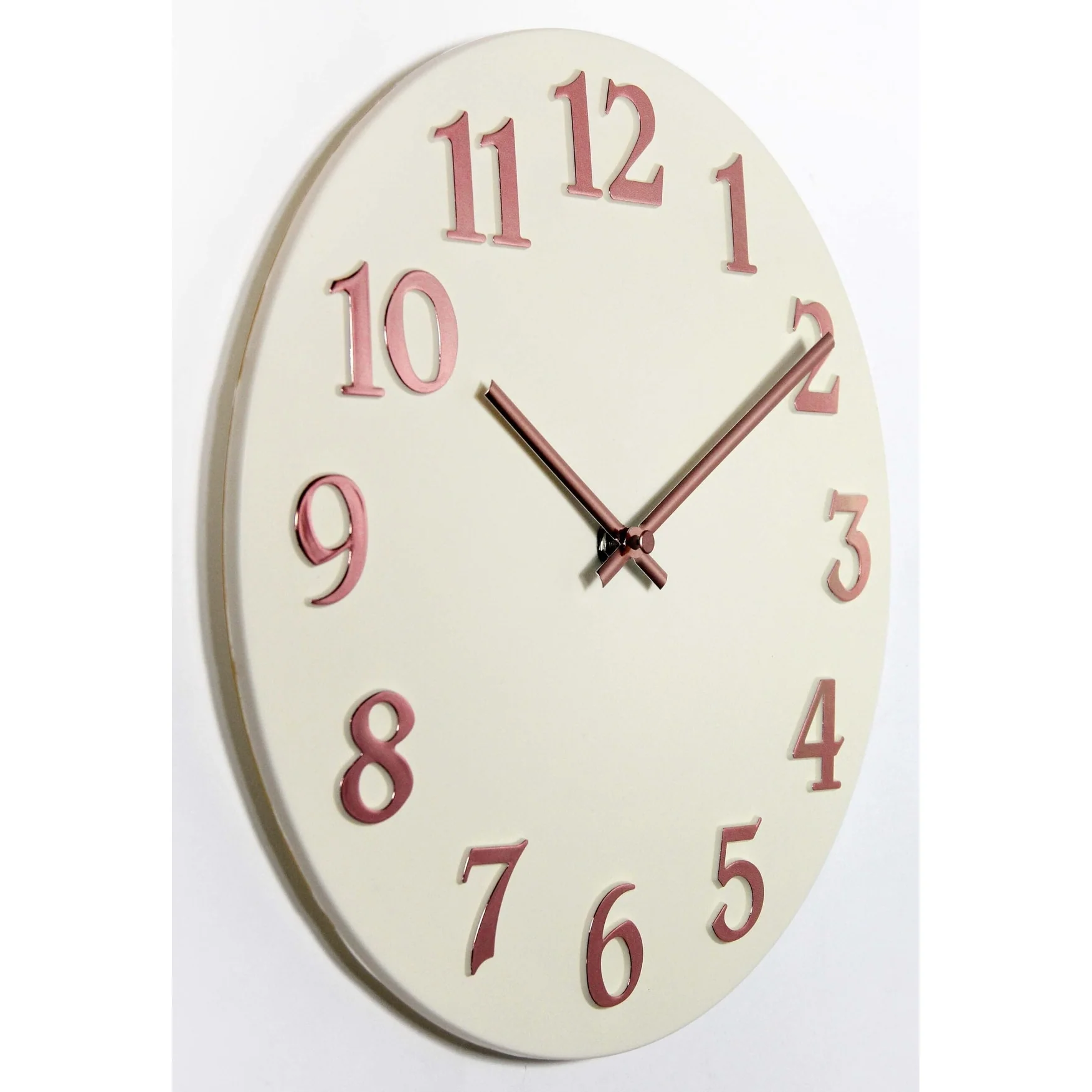 Infinity Instruments Vogue 12-inch Round Wall Clock - 12 x 1.25 x 12