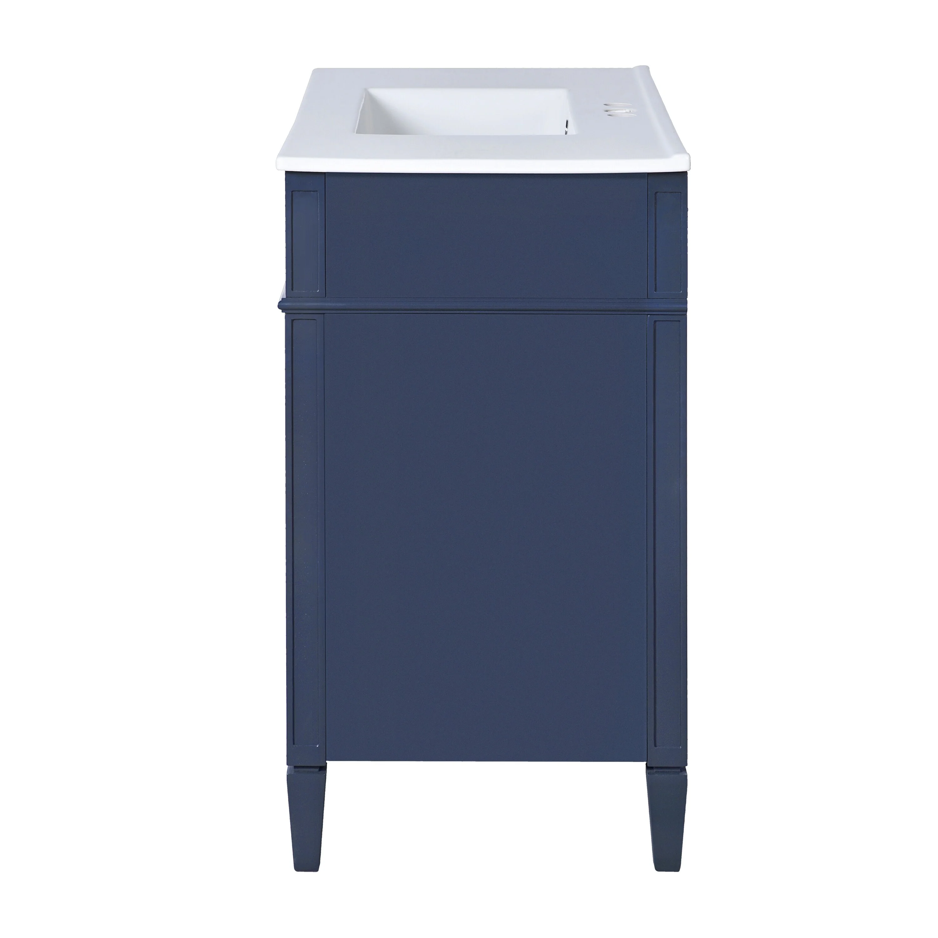 Bathroom Vanity with Single Sink, Bathroom Vanities with 2 Drawers, Bathroom Storage Cabinet with 1 Tip-Out Drawer and 1 Door