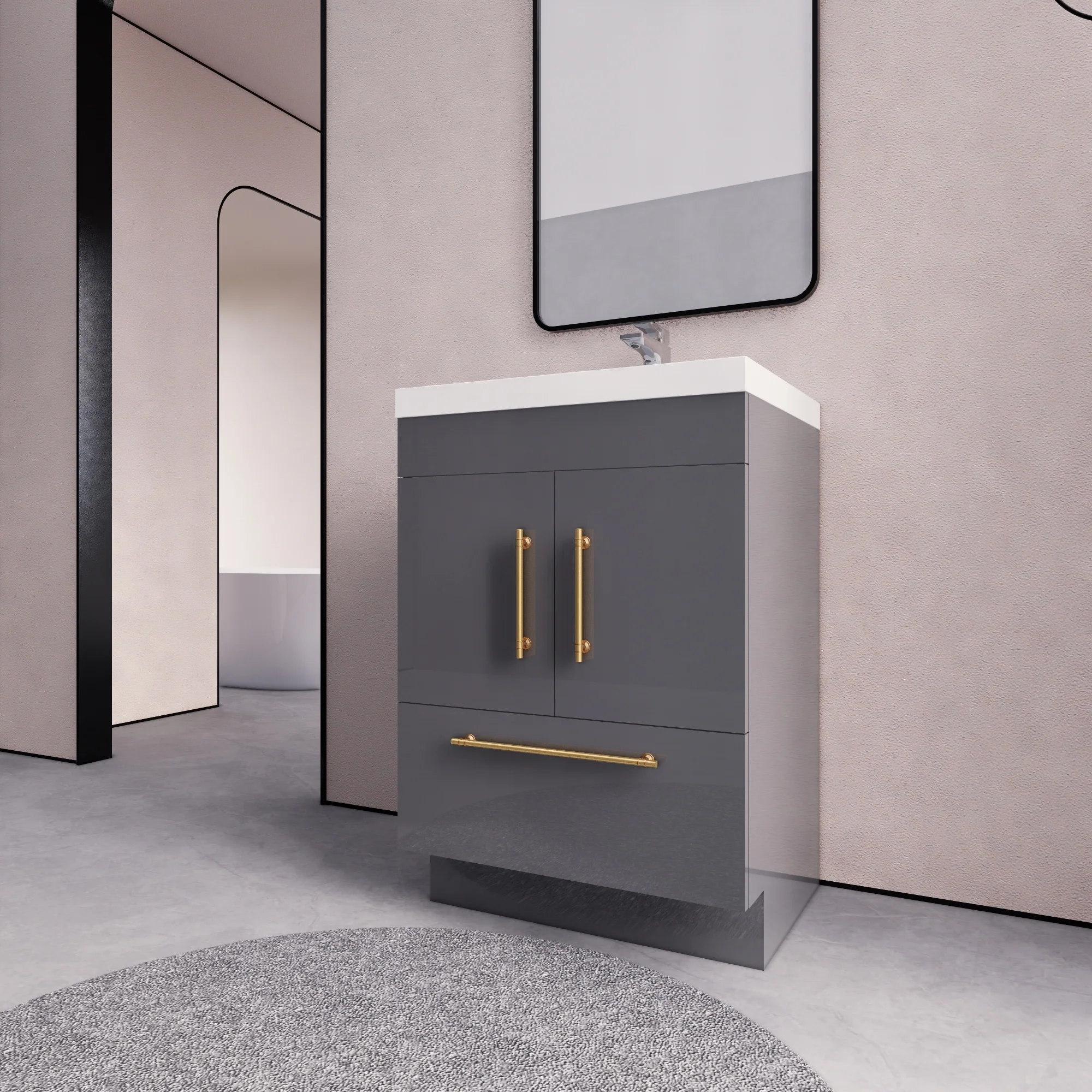 Eliza 24'' Freestanding Vanity with Single Sink