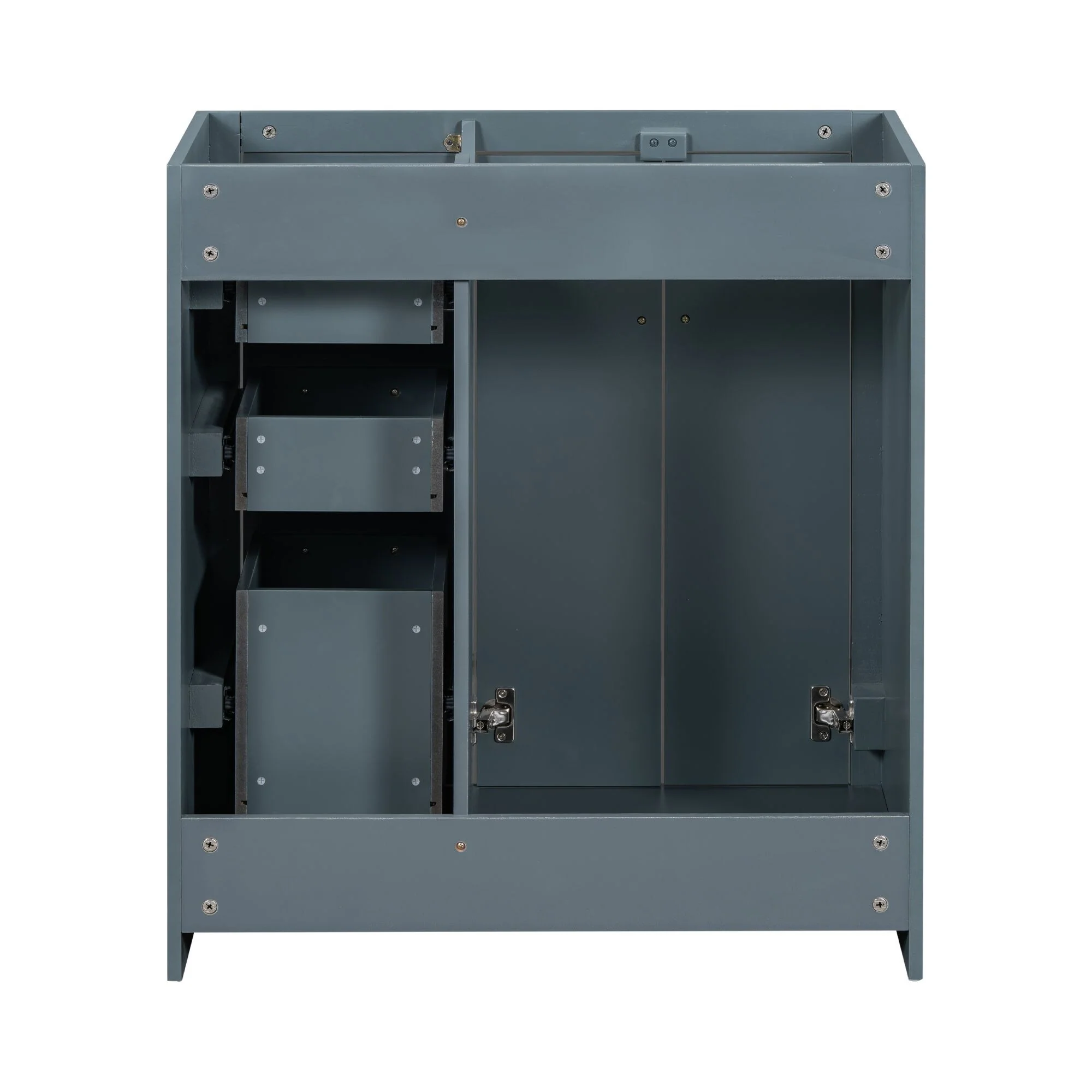 Solid Wood Frame Bathroom Storage Cabinet Sink