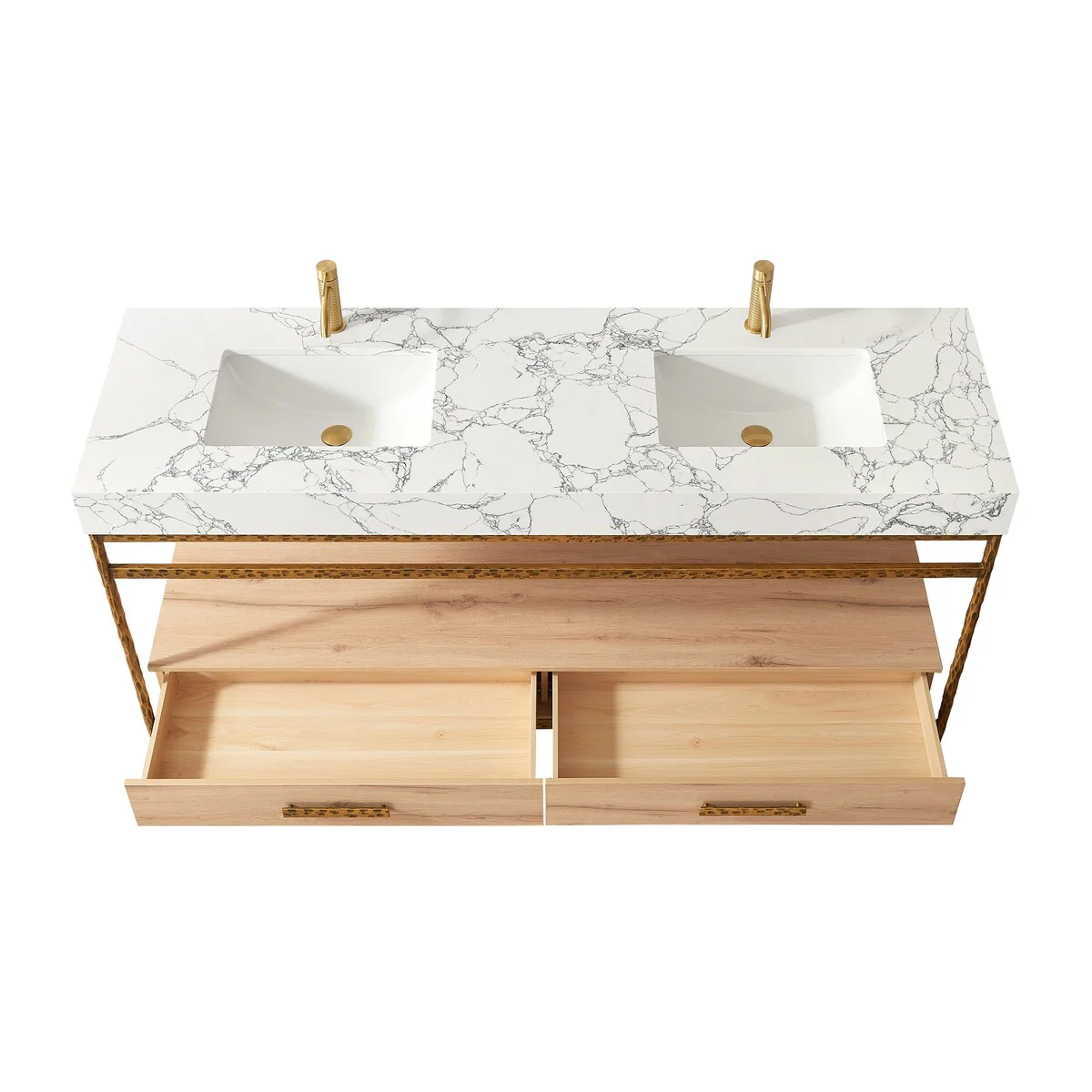 Dhaka Bath Vanity with Composite Stone Top without Mirror