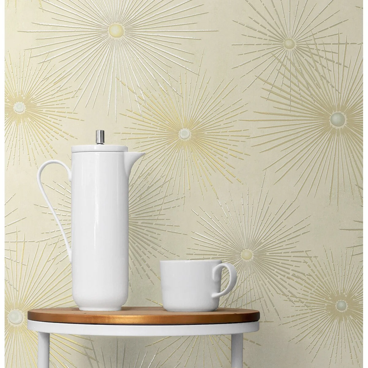 NextWall Starburst Geo Peel and Stick Wallpaper