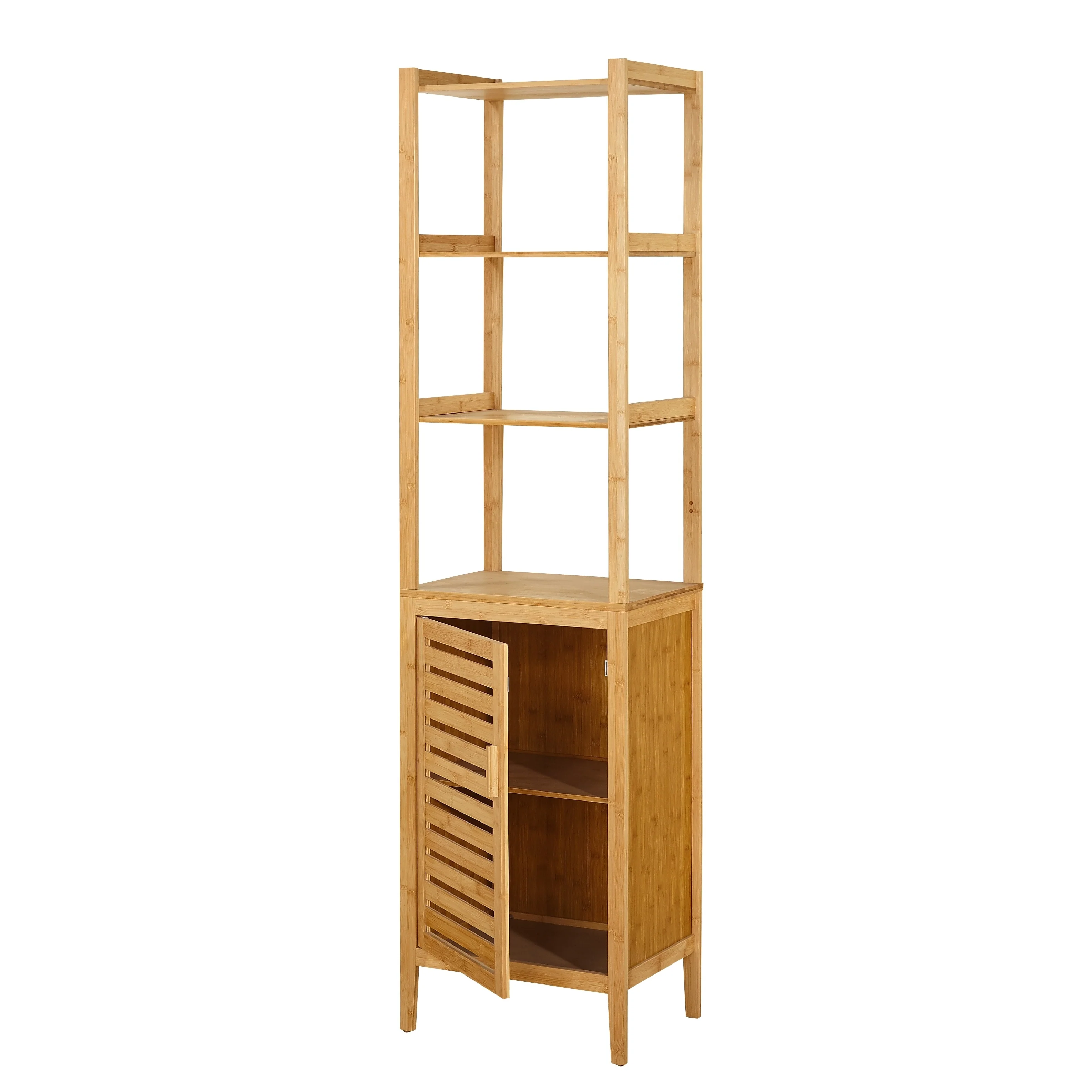 Simple Living Contemporary Natural Bamboo Linen Tower