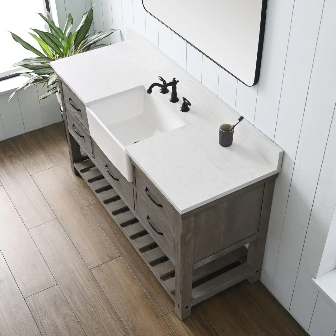 Sudio Design Bathroom Vanity Wesley Weathered Collection.