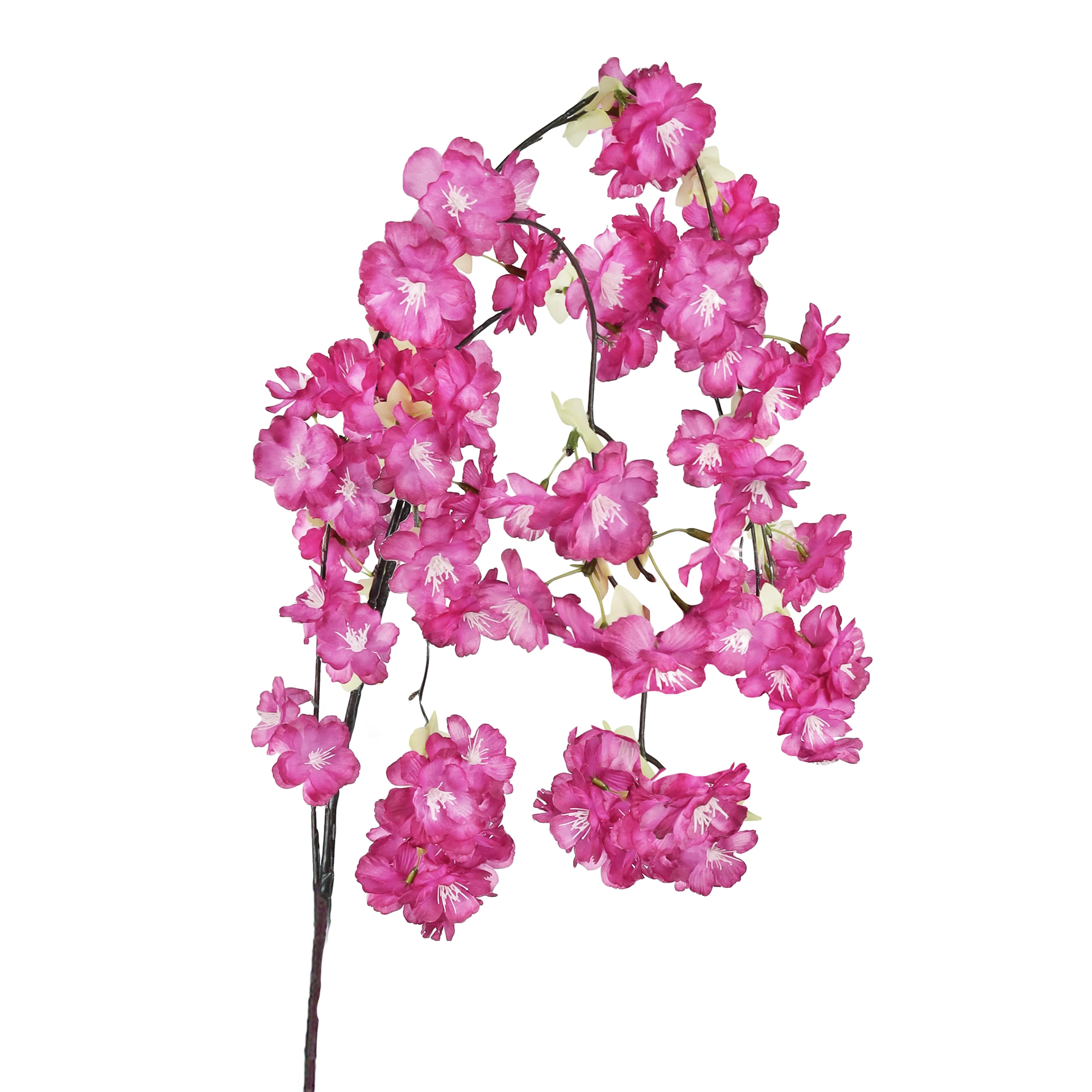 Set of 3 Artificial Hanging Japanese Cherry Blossom Flower Stem Spray 51in