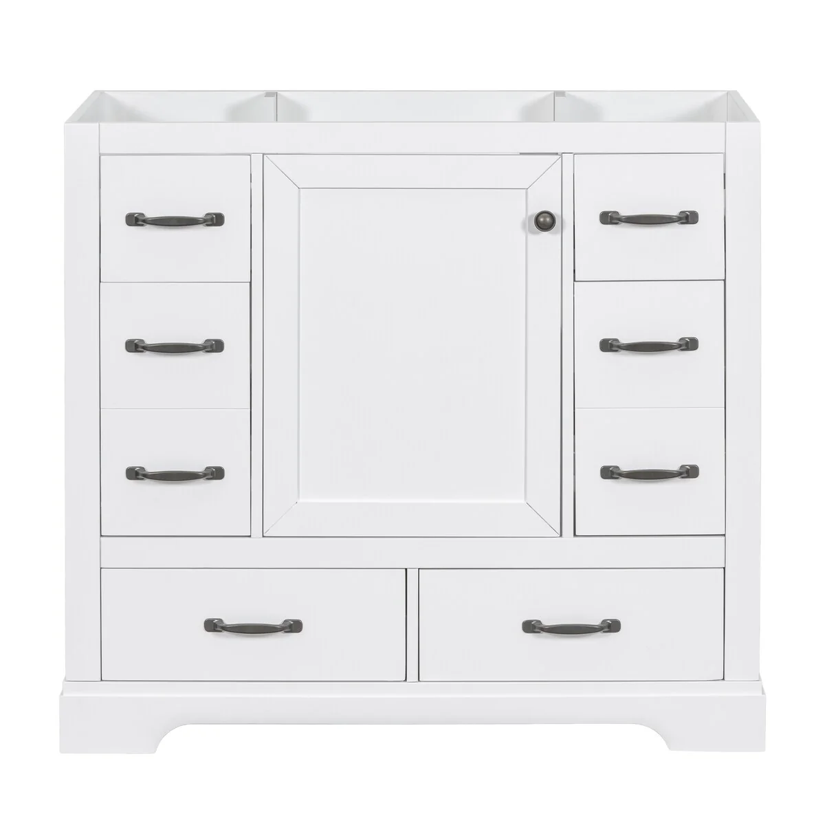 Bathroom Vanity Cabinet with Multi-Functional Drawer and Adjustable Shelf