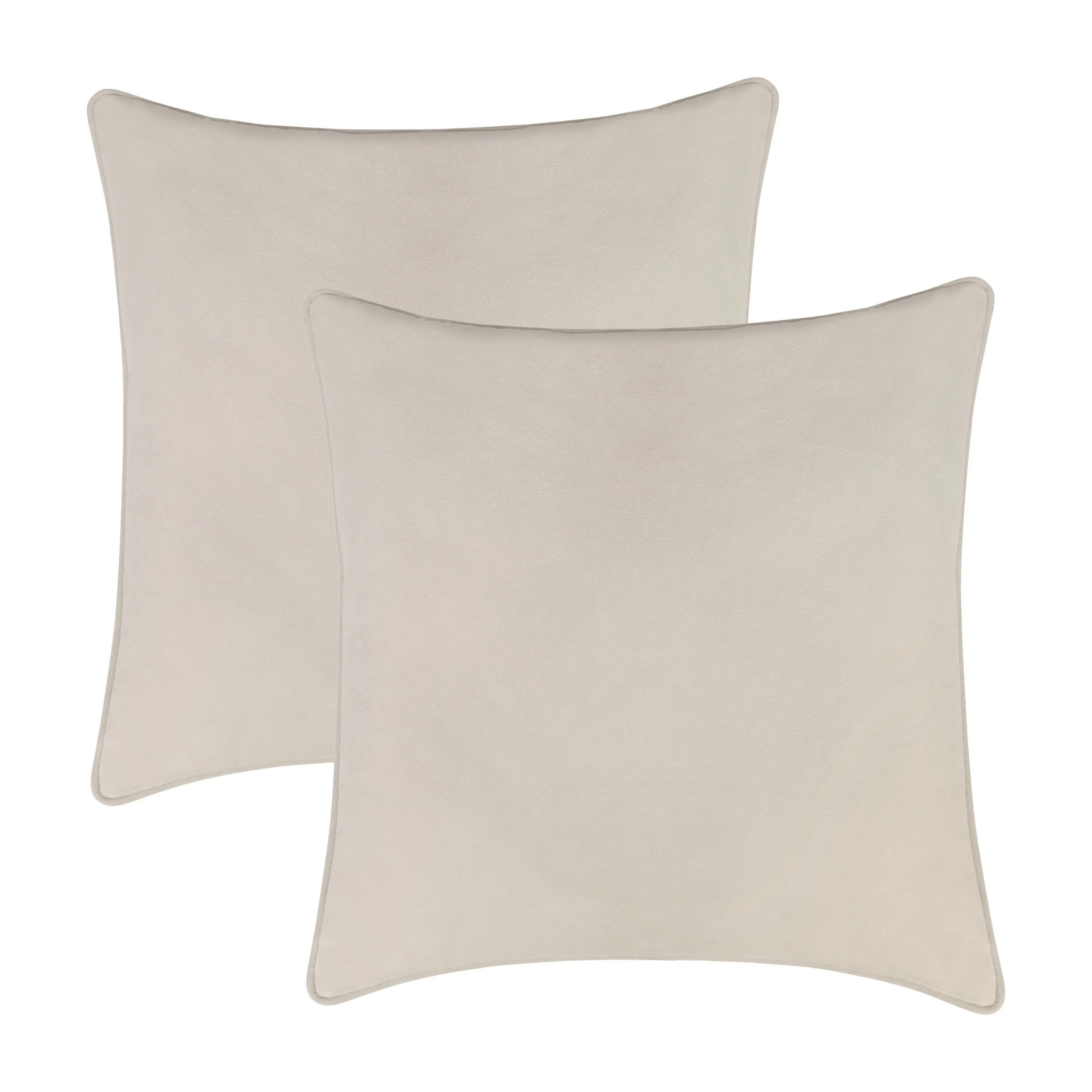 A1HC Set of 2 Luxurious Fine Soft Velvet Throw Pillow Covers Only, For Sofas, Beds, Vibrant Colors and Hidden Zipper