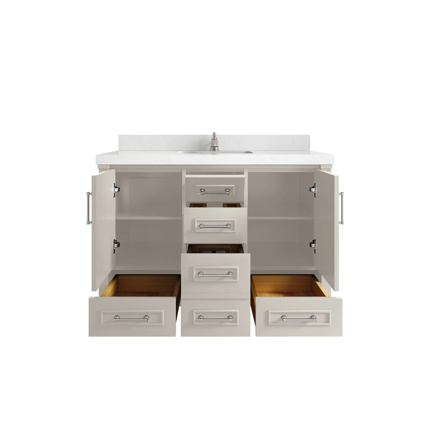 Willow Collections 48 in. W x 22 in. D Aberdeen Single Bowl Sink Bathroom Vanity with Countertop