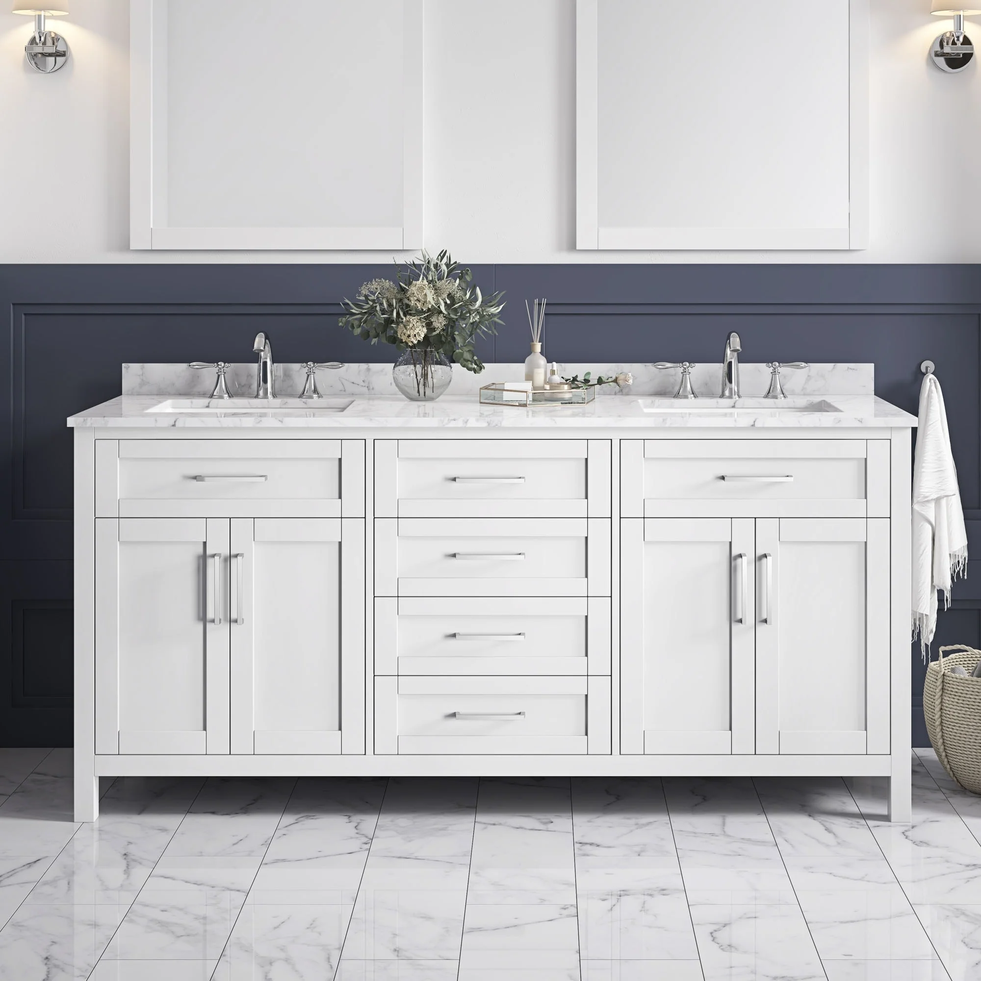 OVE Decors Tahoe 72 White Vanity
