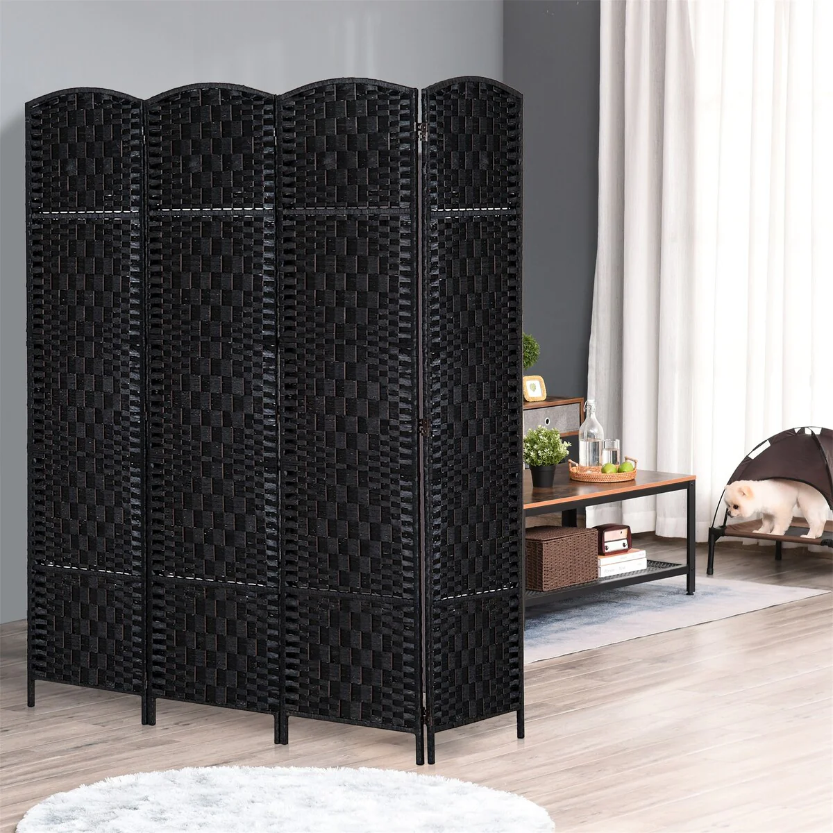4 Panel Room Divider Privacy Screen