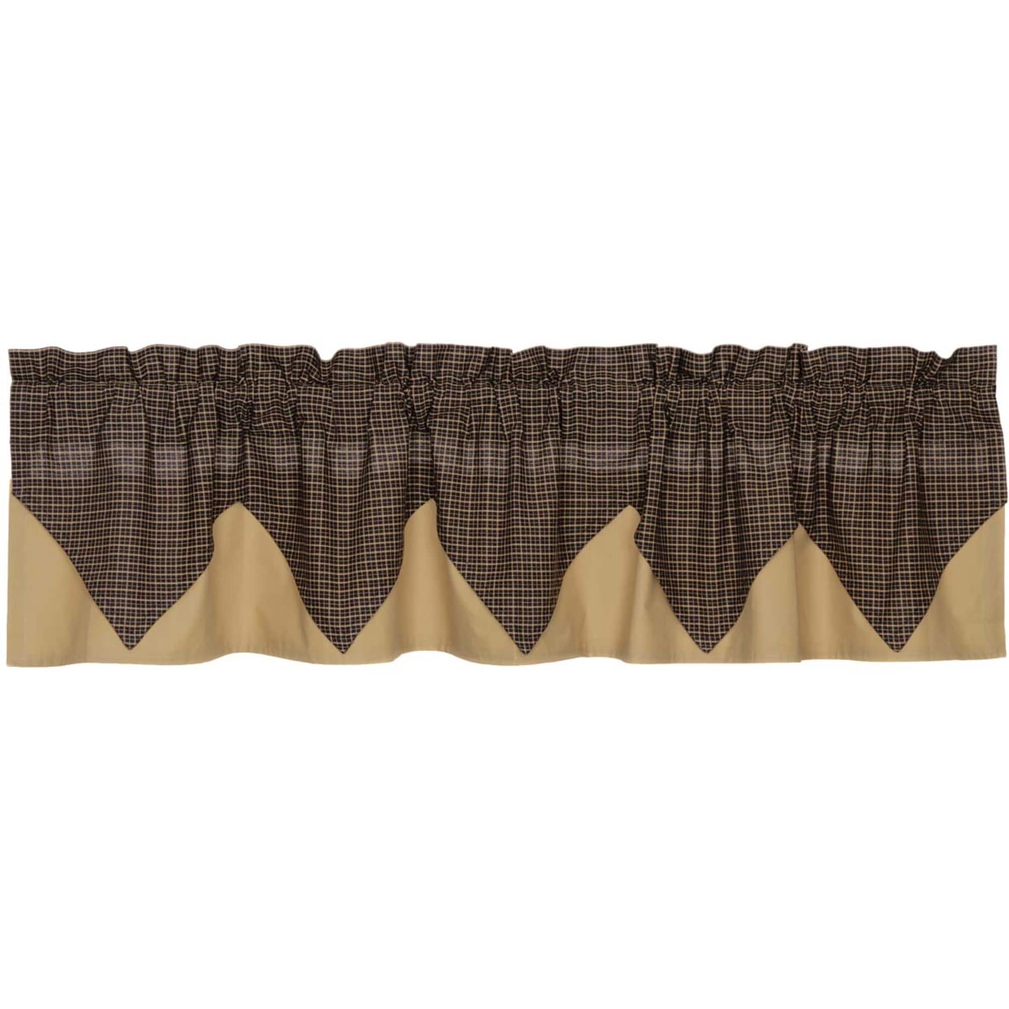 Kettle Grove Plaid Valance Layered 16x72 - Valance 16x72