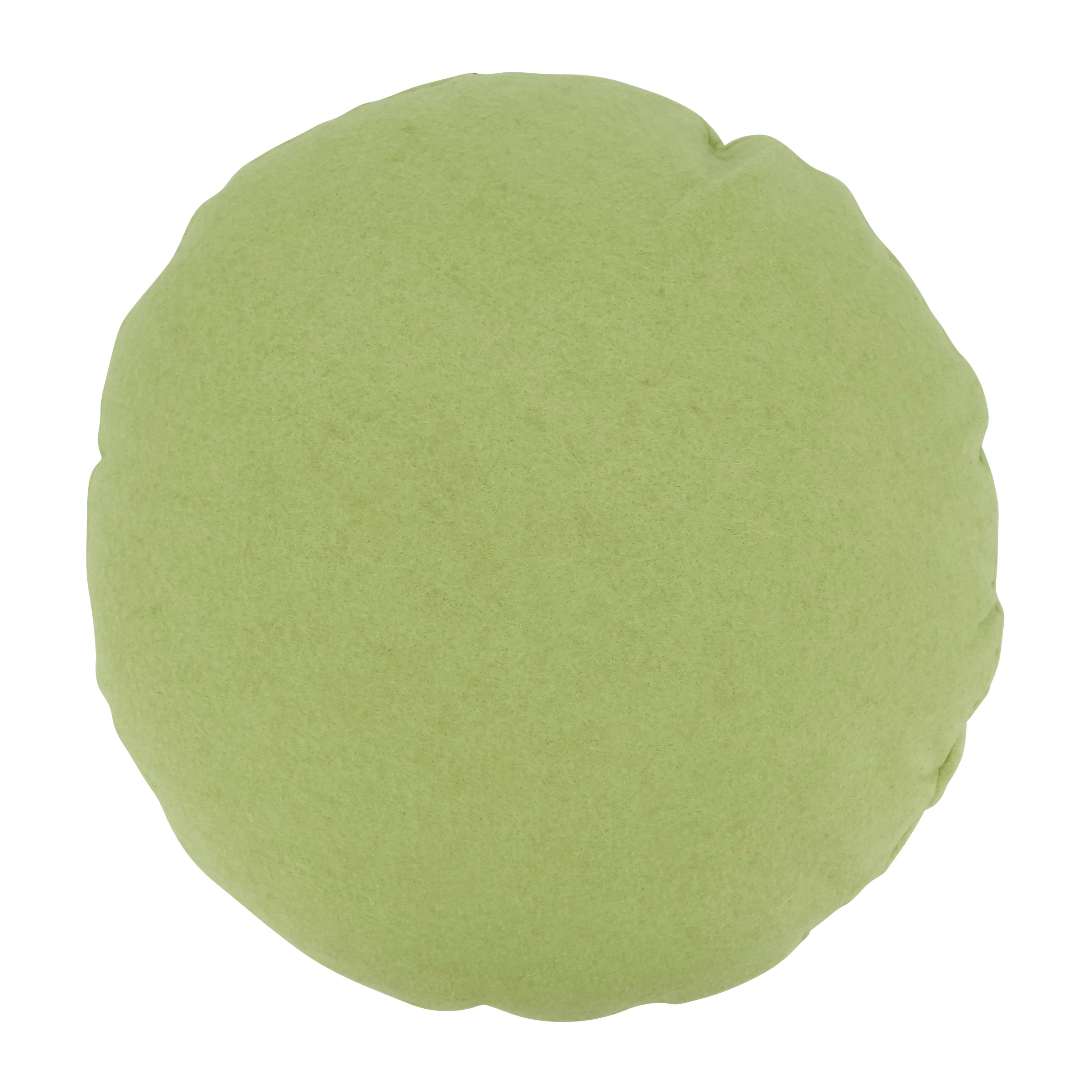 Felt Flower Design Throw Pillow