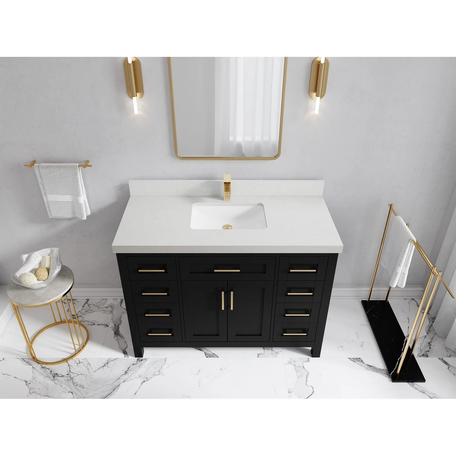 Willow Collections 42 in. W x 22 in. D Cambridge Single Sink Bathroom Vanity with Countertop