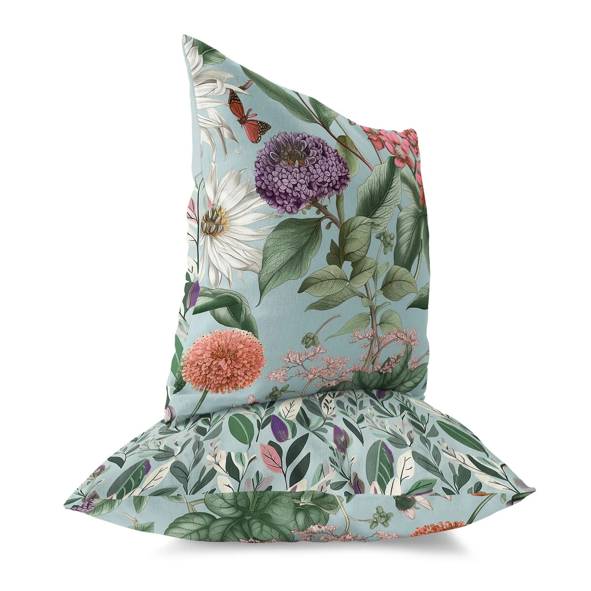 Pink And Pale Garden Gracefulness Indoor/Outdoor Throw Pillow Zipper