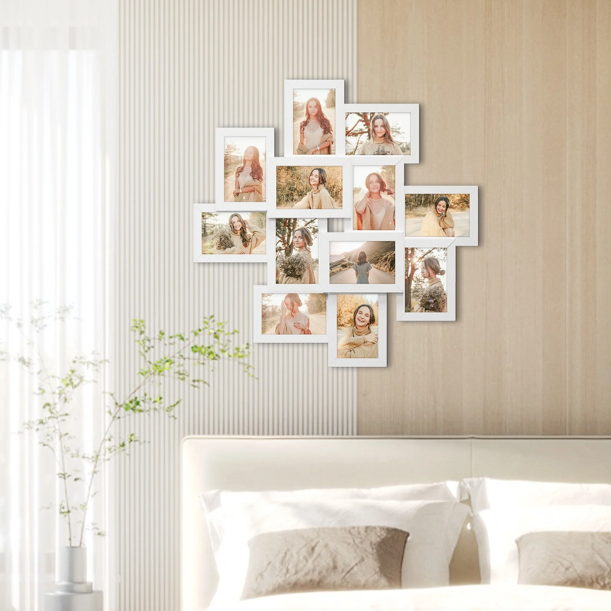 Modern Photo Frame 24x24 Square Storm Eye White PVC Picture Frame