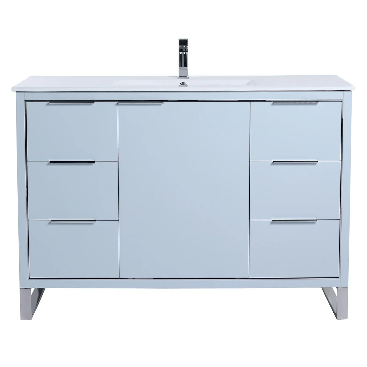 Fine Fixtures Opulence Collection Bathroom Vanity with White Ceramic Sink